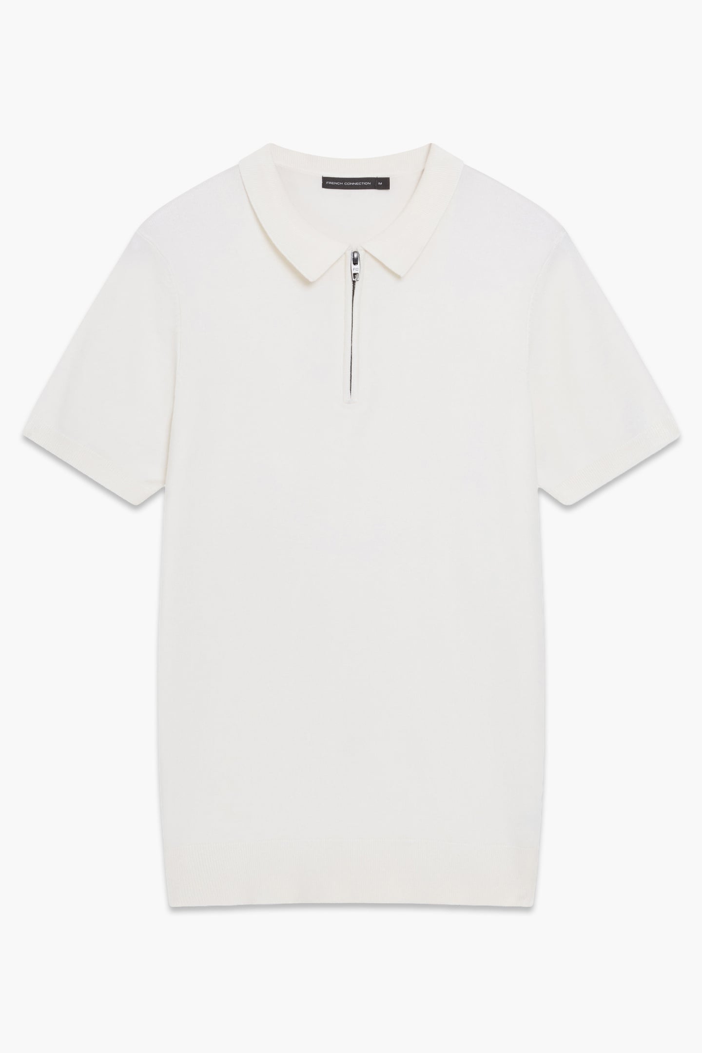 POLO ZIP S/S LUX ECRU 1