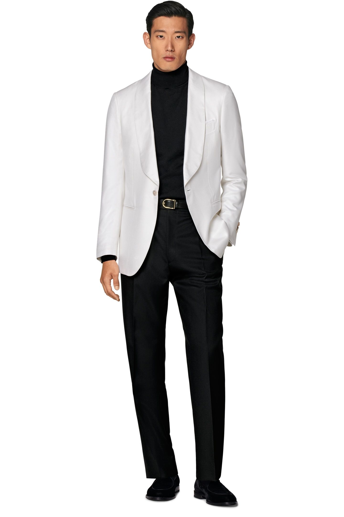 HAVANA-OFF-WHITE-PURE SILK SEPARATE TUXEDO JACKETS OFF-WHITE 1
