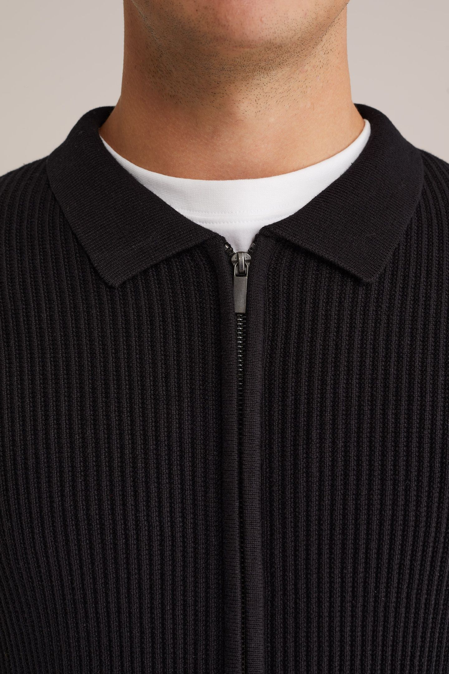 CARDIGAN WITH ZIPPER BLACK 5