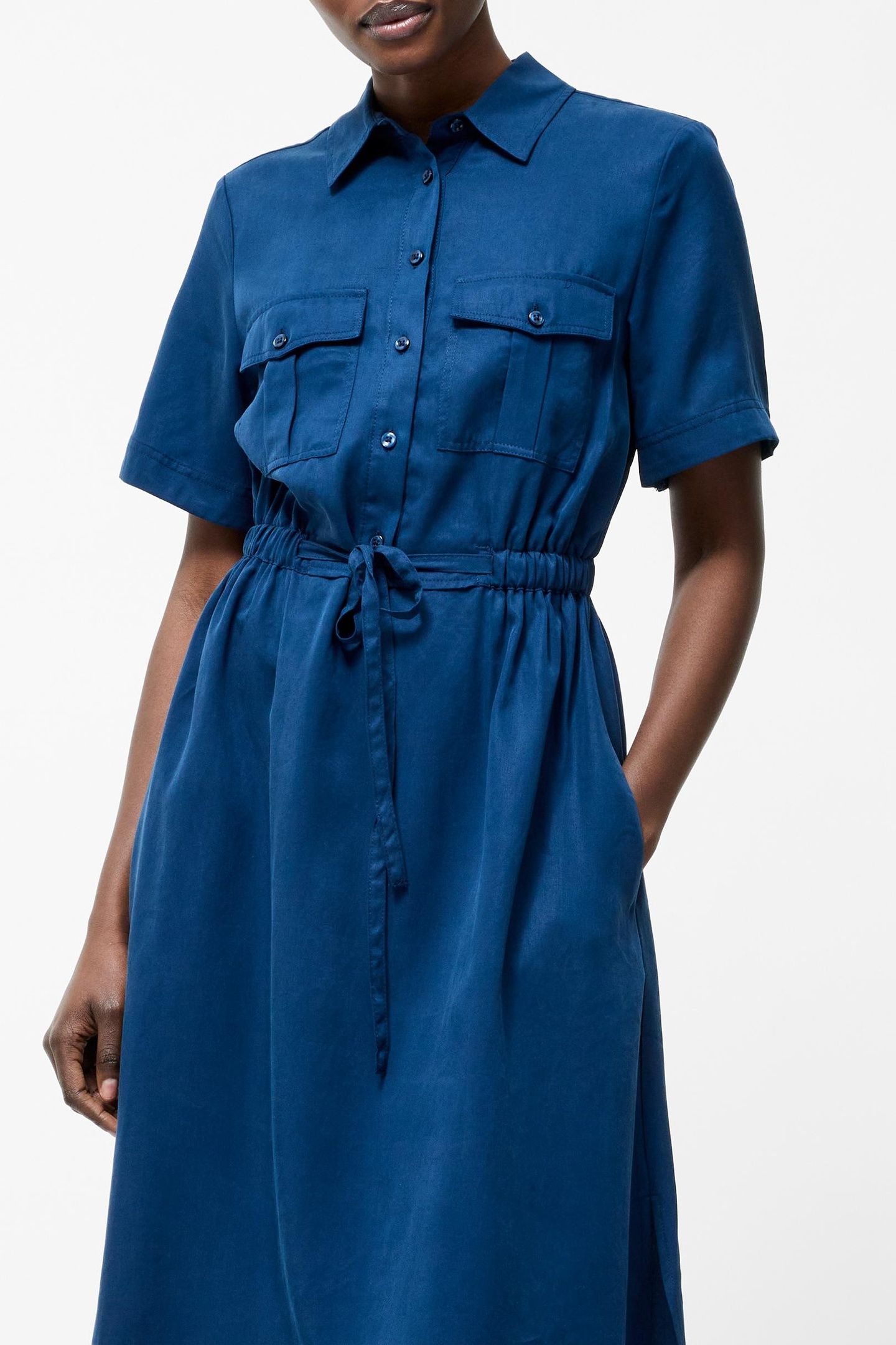 POCKET SHIRT DRESS MIDNIGHT BLUE 4