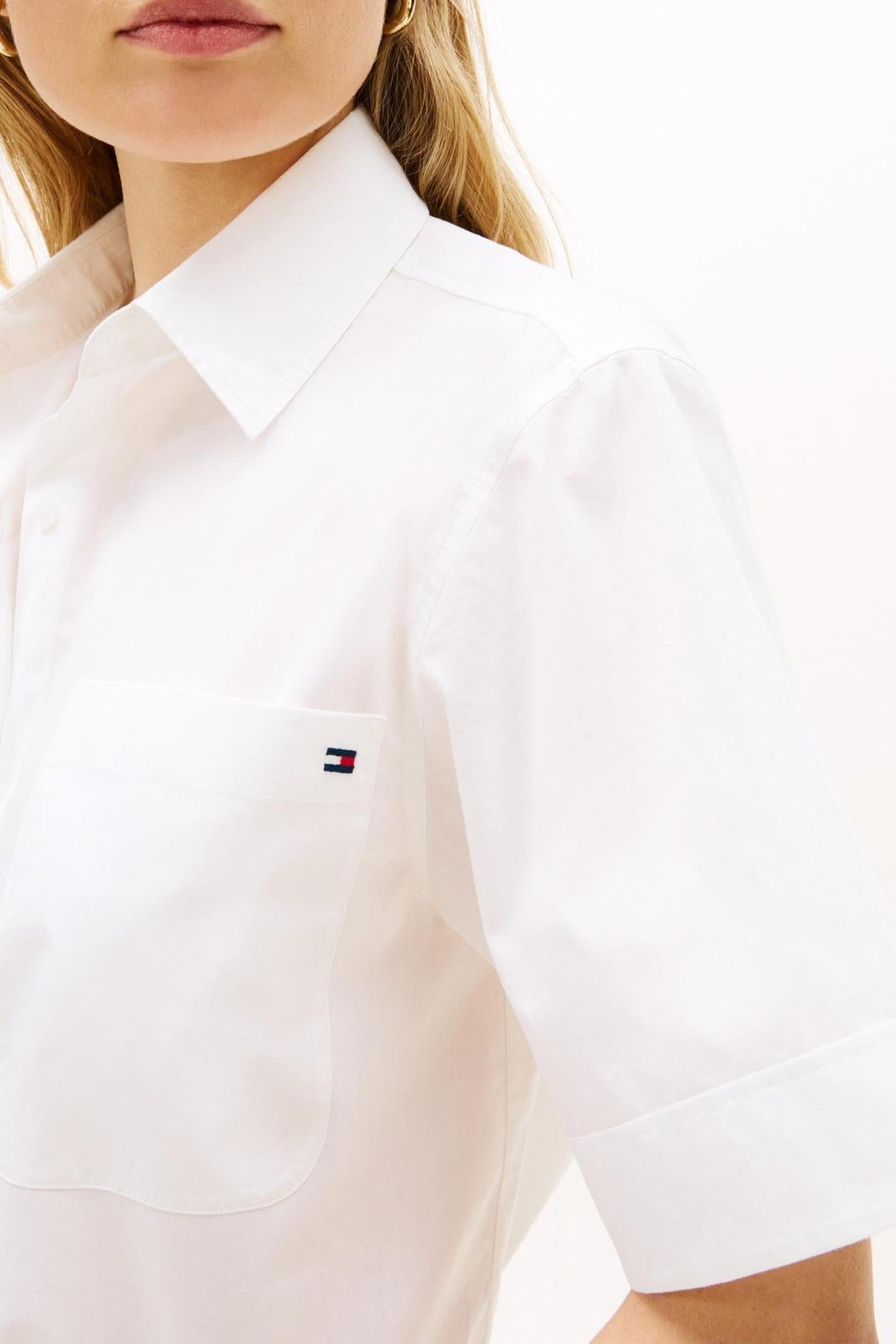 ESSENTIAL POPLIN SS SHIRTS OPTIC WHITE 5