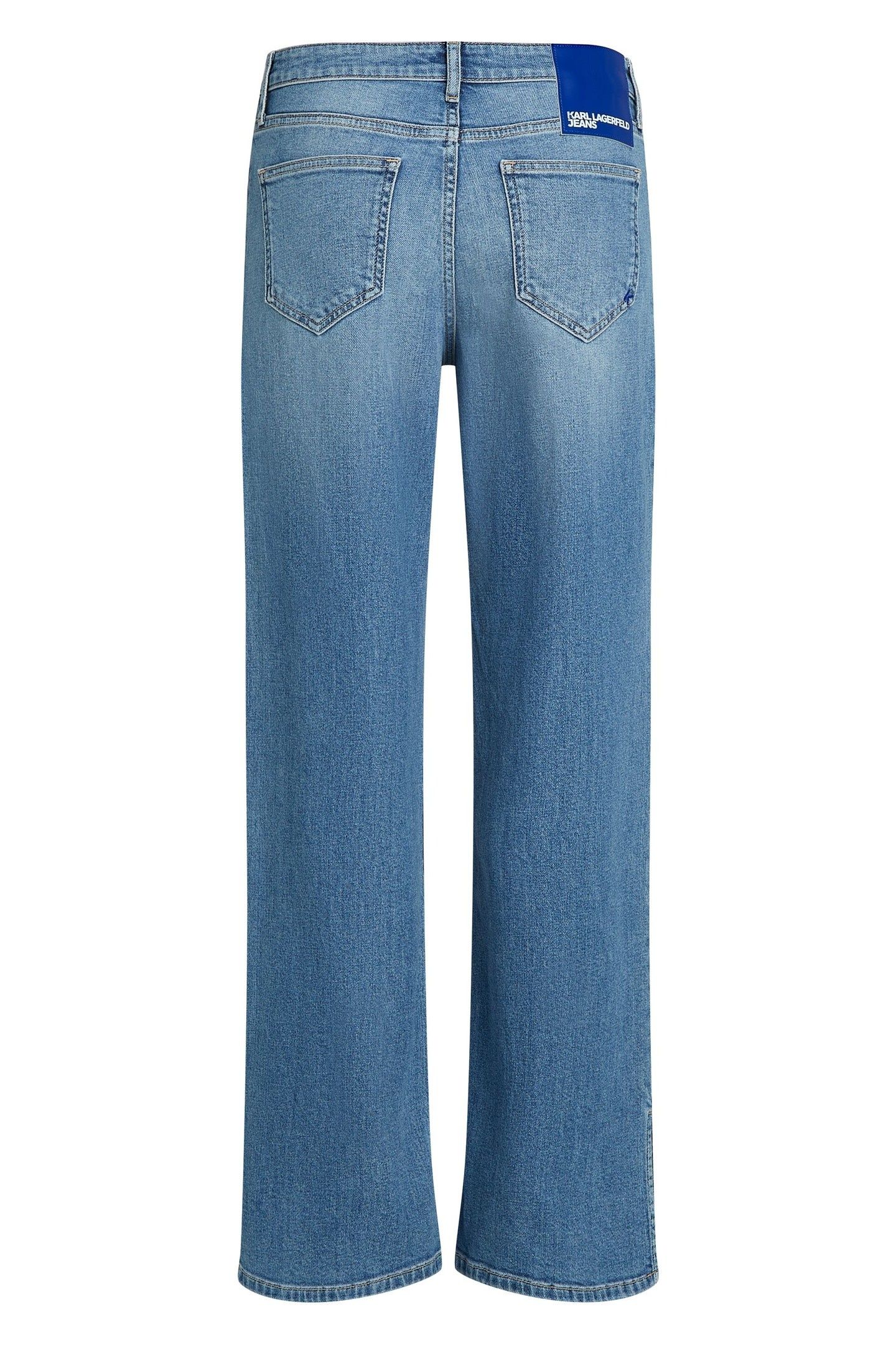 RELAXED DENIM W/ SLIT WASHED MID BLUE 4