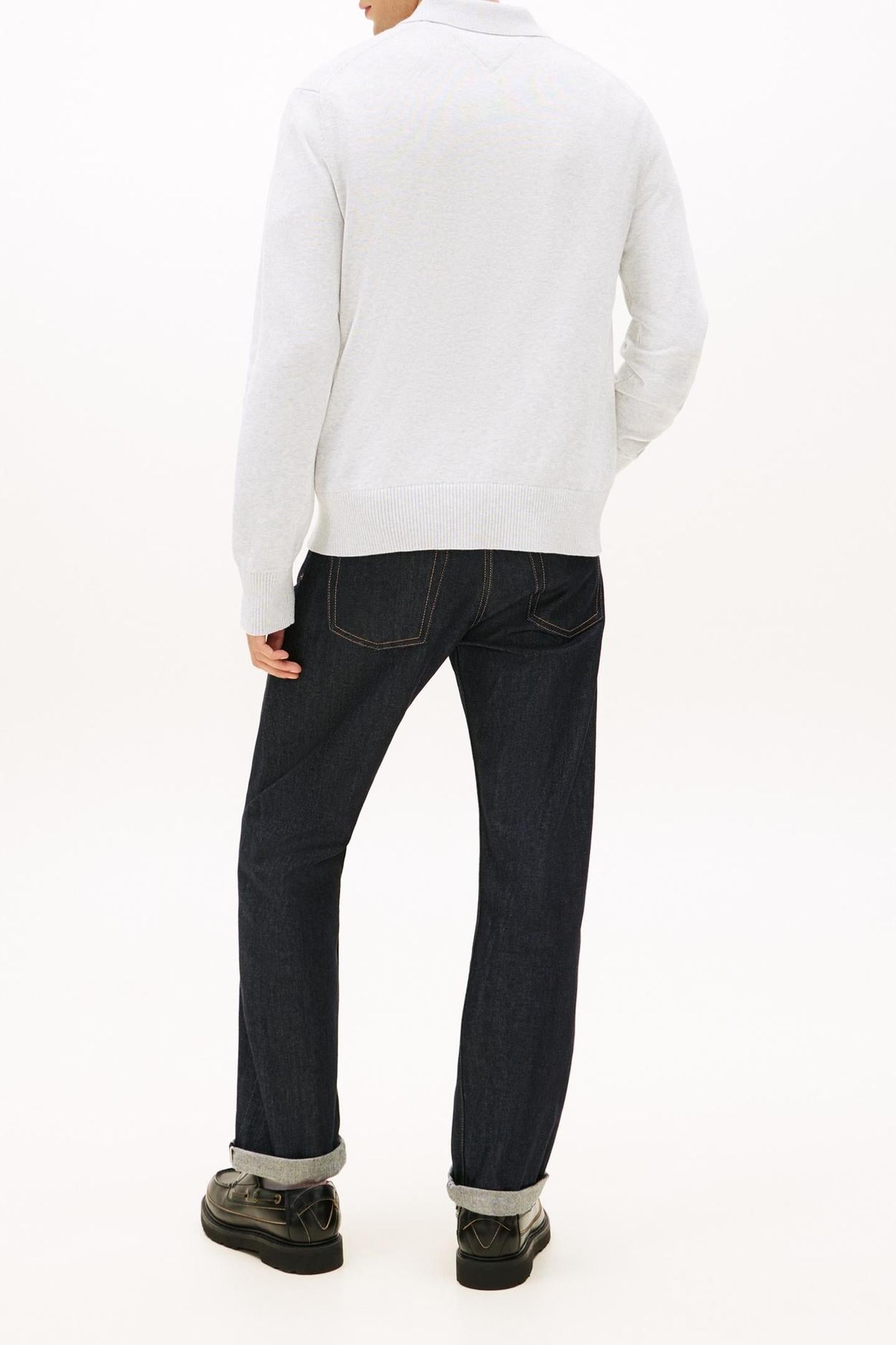TJM SLIM ESSENTIAL PULLOVER SWEATER ICE GREY HEATHER 3