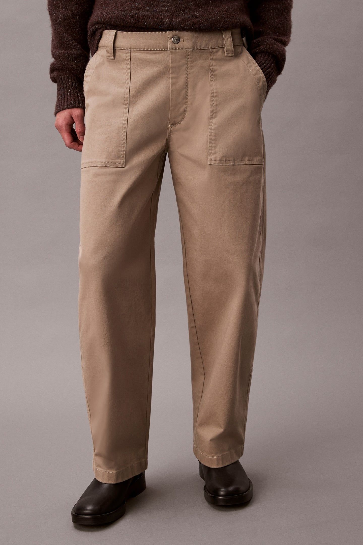 BARREL UTILITY COTTON PANTS VINTAGE KHAKI 3