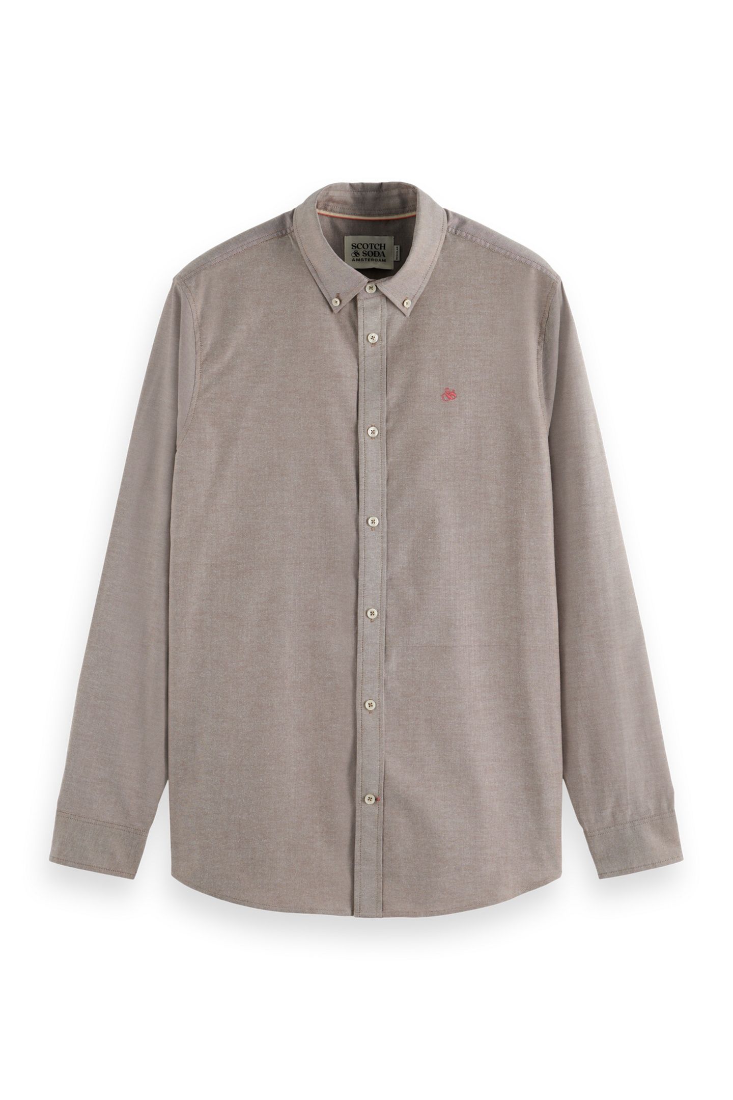 SOLID REGULAR-FIT OXFORD SHIRT SOFT SILT 1
