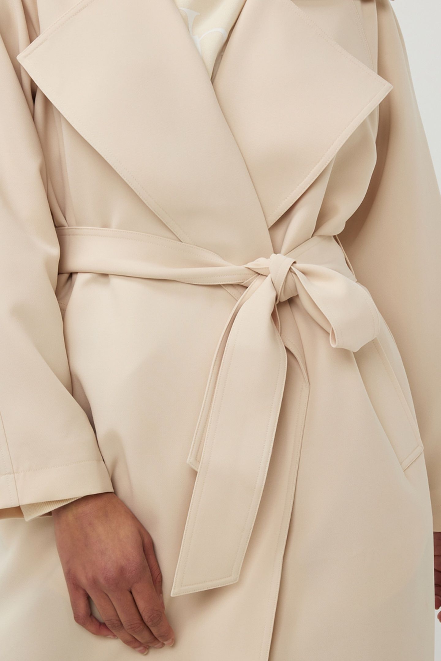 COAT LONG BASIC SAND 7