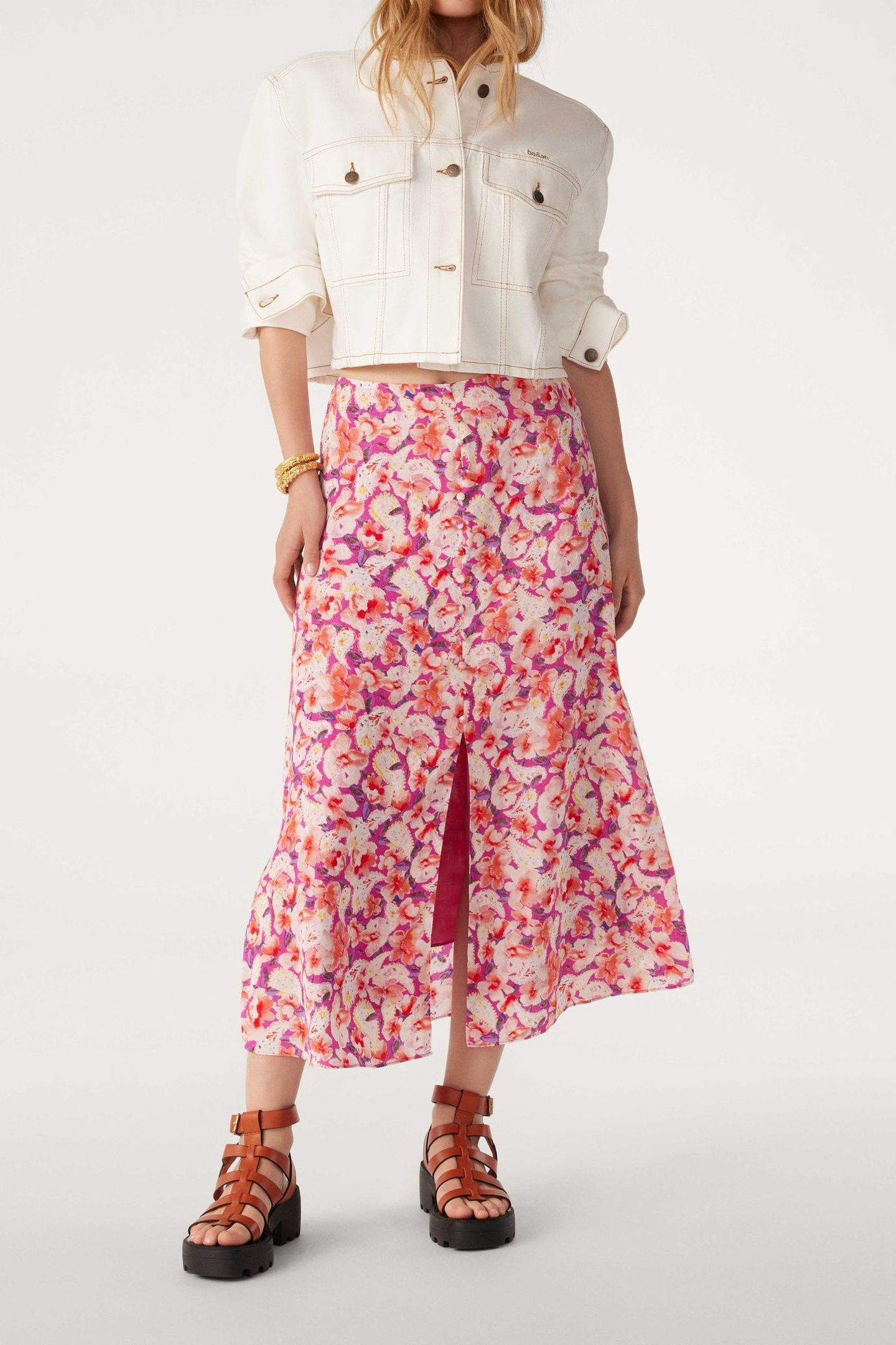 JUPE DALENDA FUSHIA 2