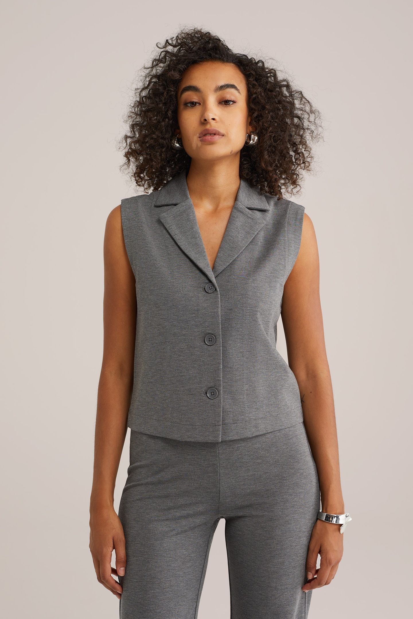 GILET BLENDED DARK GREY 2