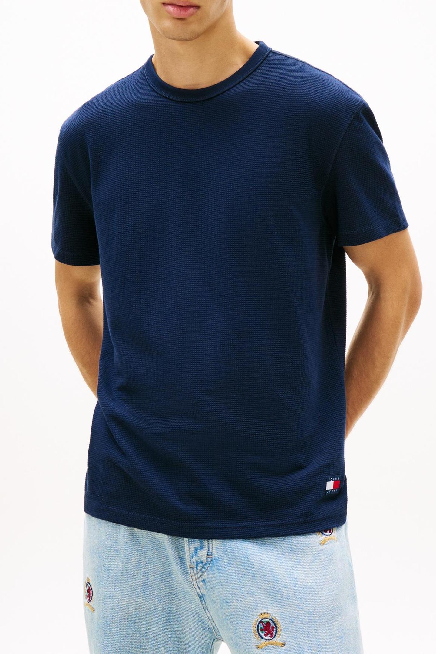TJM REGULAR WAFFLE SS TEE DARK NIGHT NAVY 1