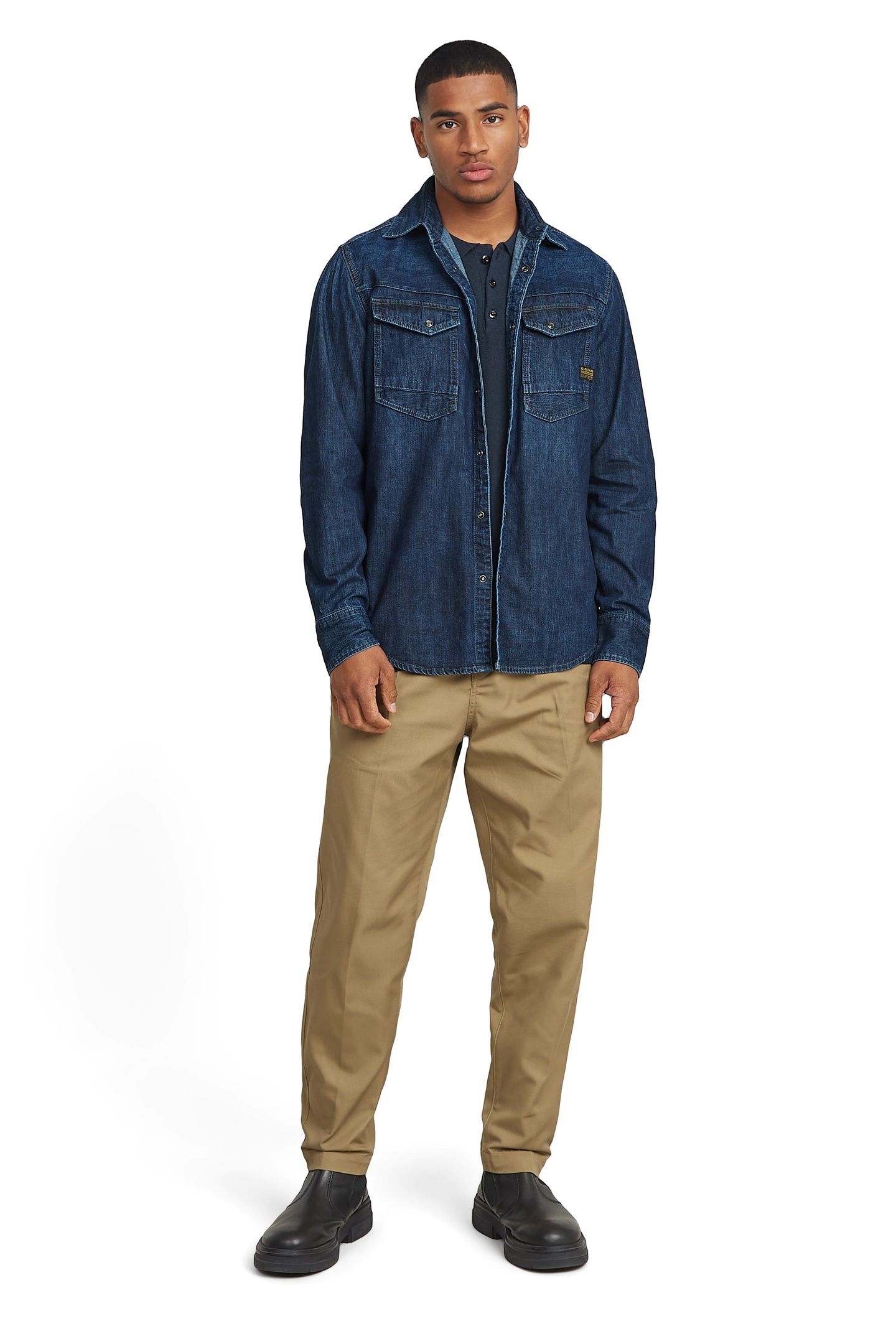 PLEATED CHINO RELAXED TAPERED TOGGEE 1