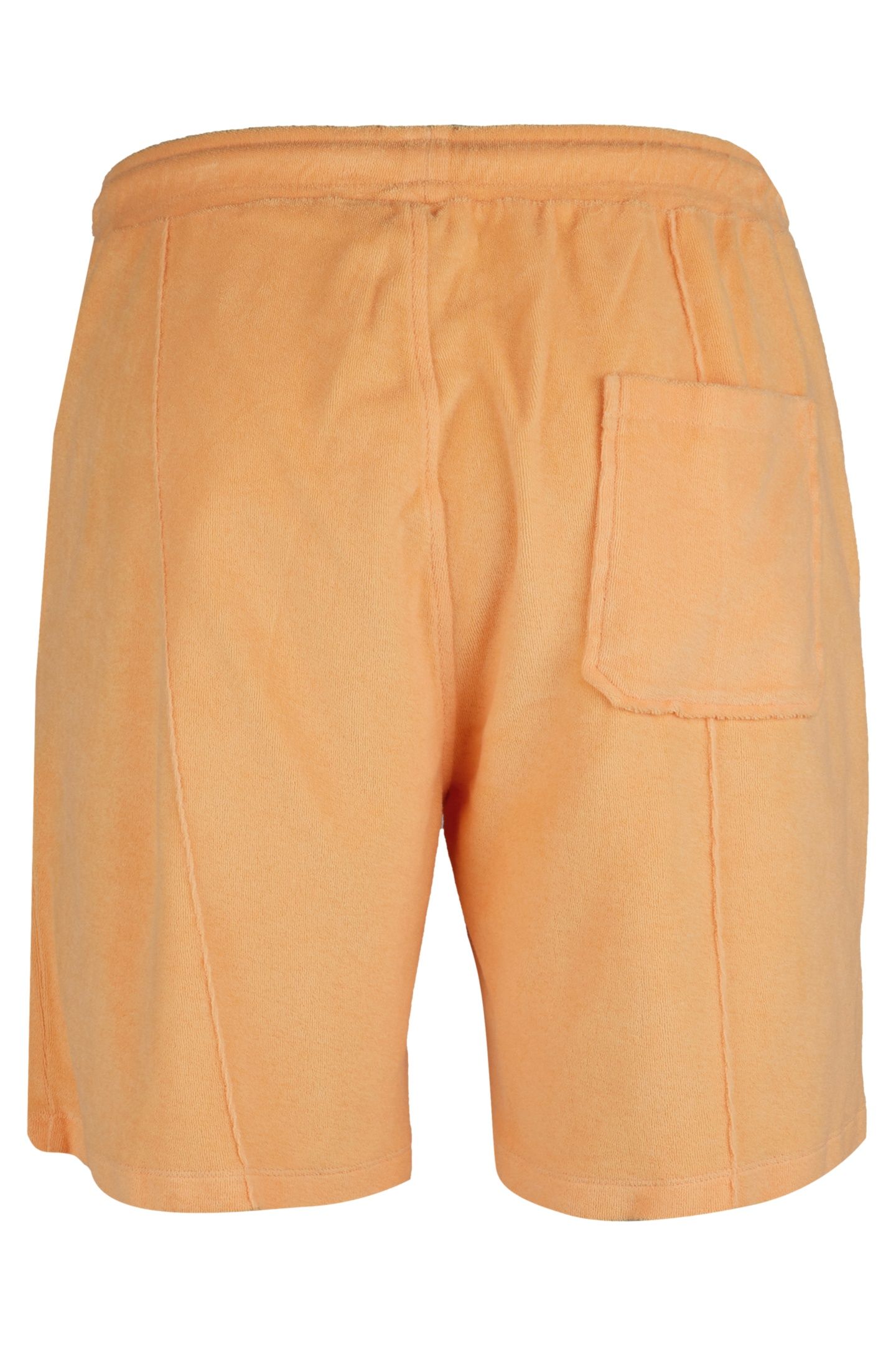 TERRY PLEATED SHORTS LIGHT ORANGE 2