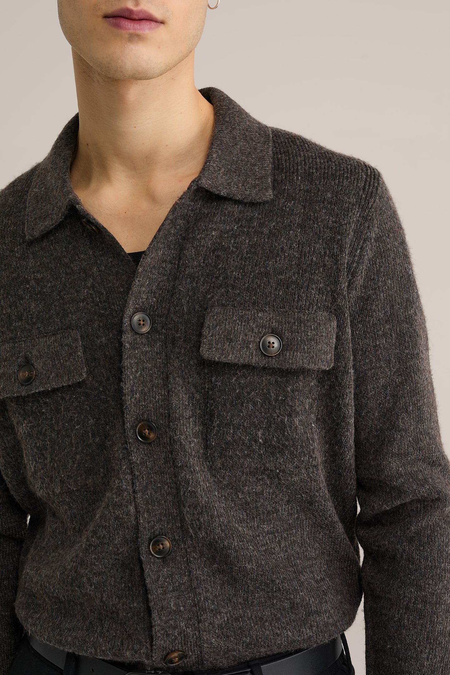 CARDIGAN DARK BROWN 6