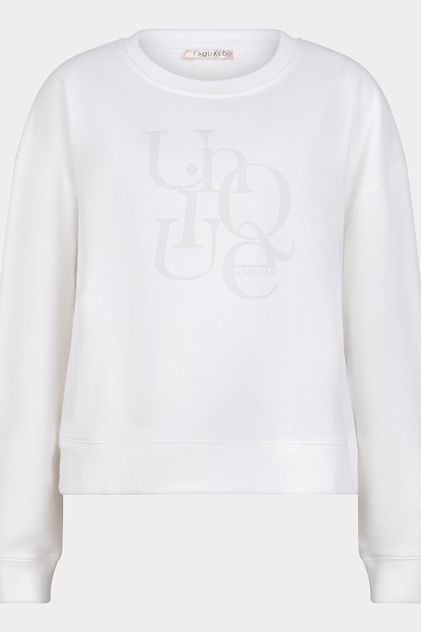 SWEATER FLOCK PRINT “UNIQUE OFF WHITE 4