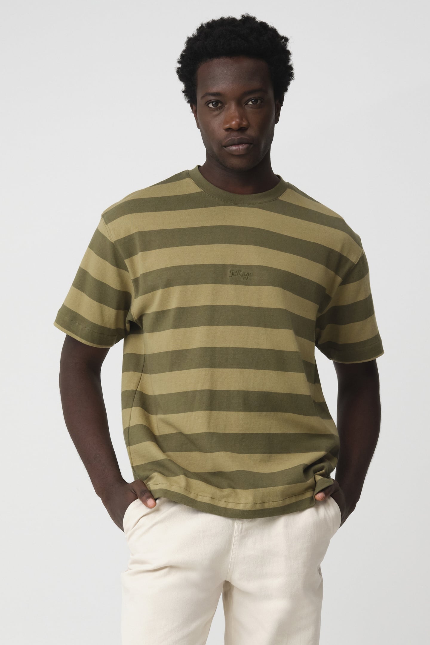 ROMEO STRIPE T-SHIRT GREEN 1