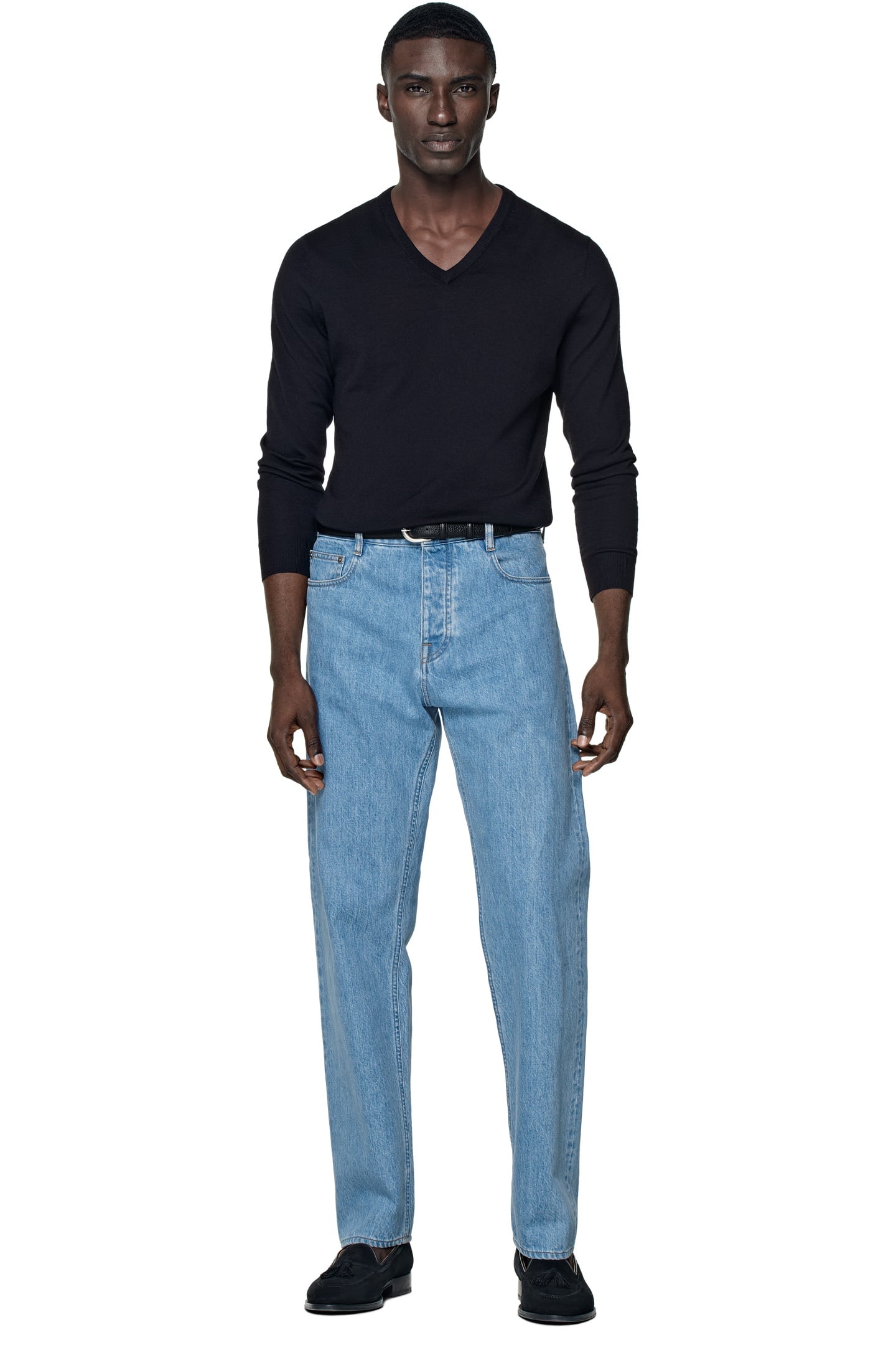 V-NECK MERINO CREW AND V NECK NAVY 2