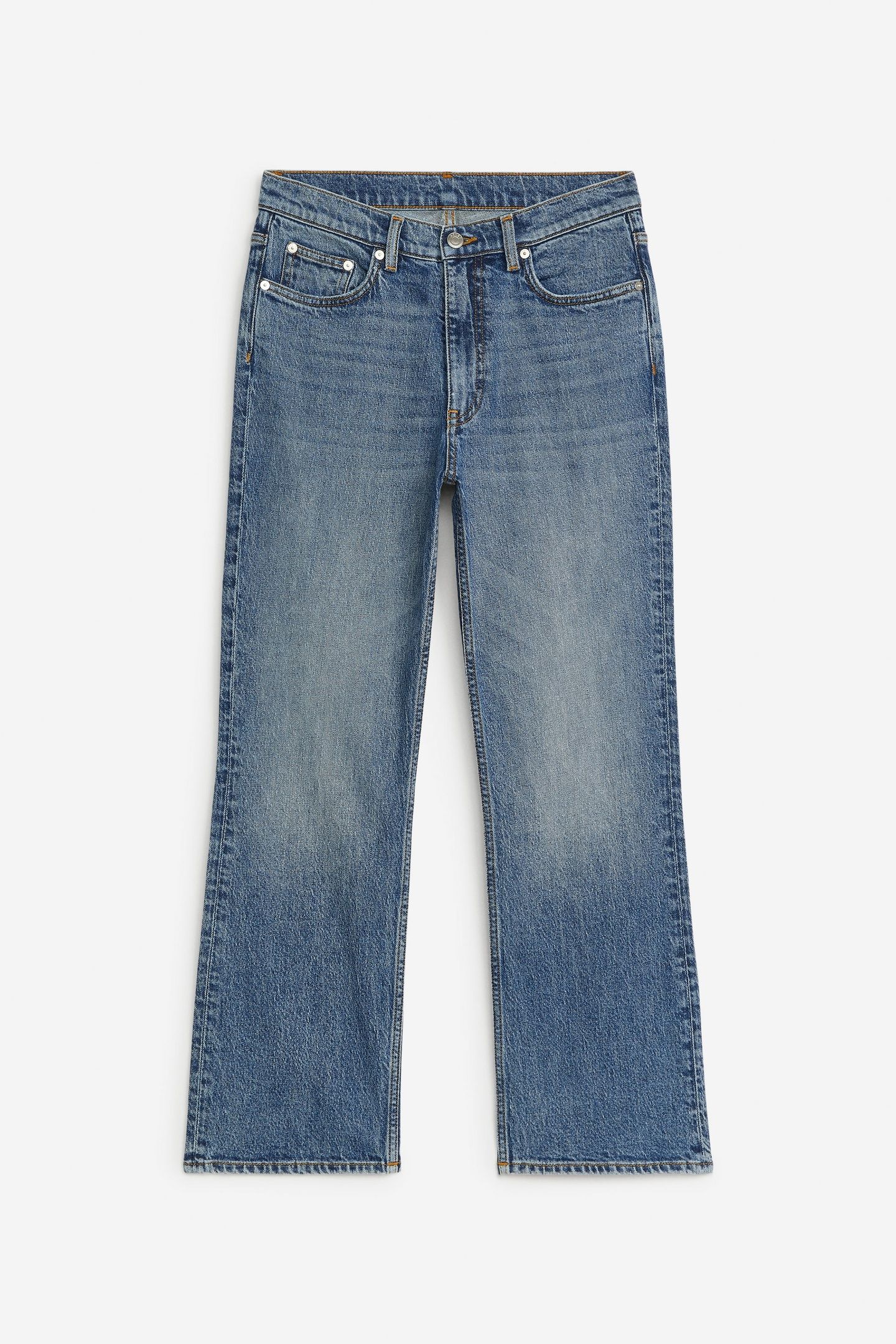 FERN CROPPED FLARED STRETCH BLUE 3