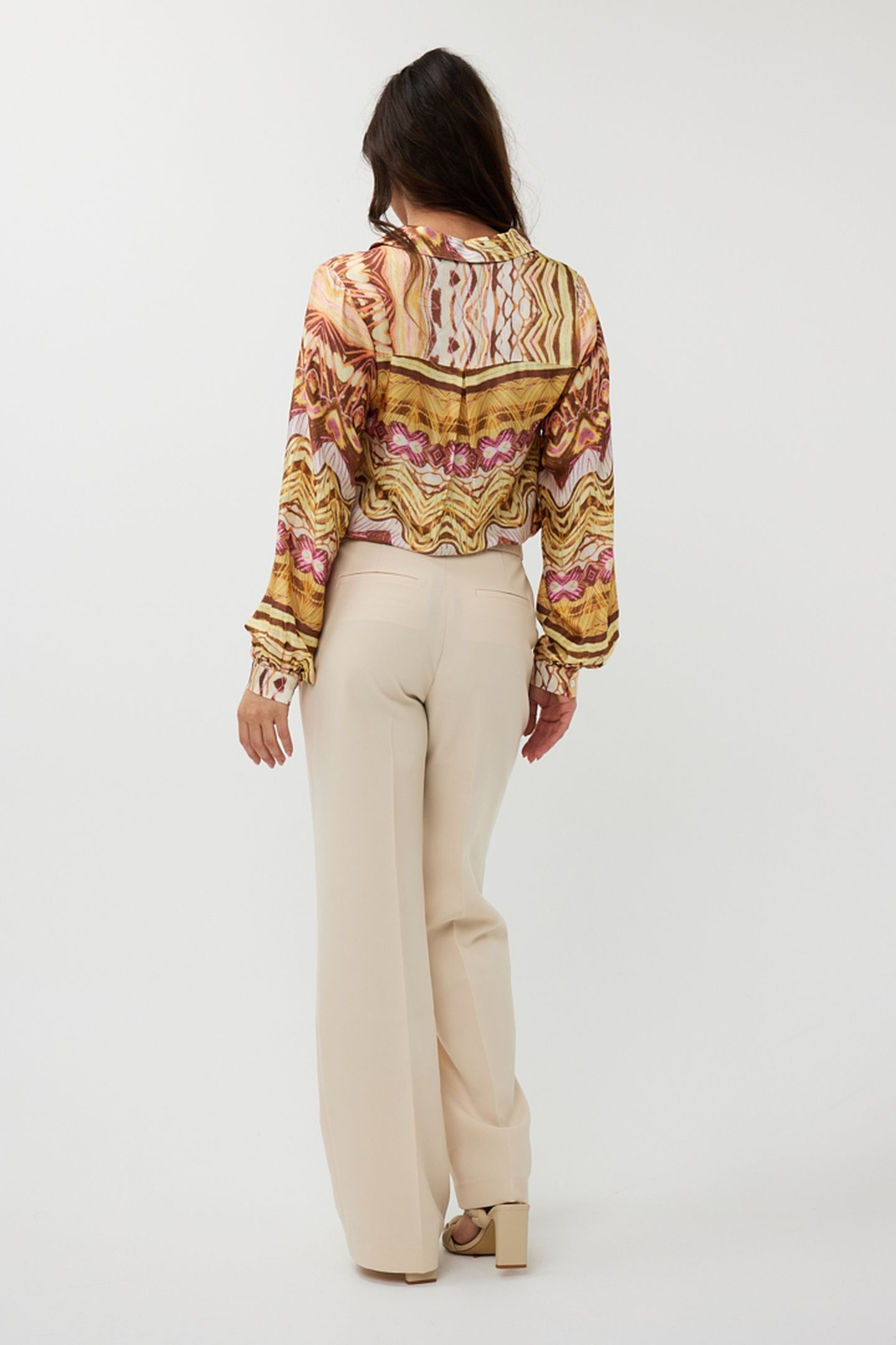 TROUSERS STRAIGHT BASIC SAND 4