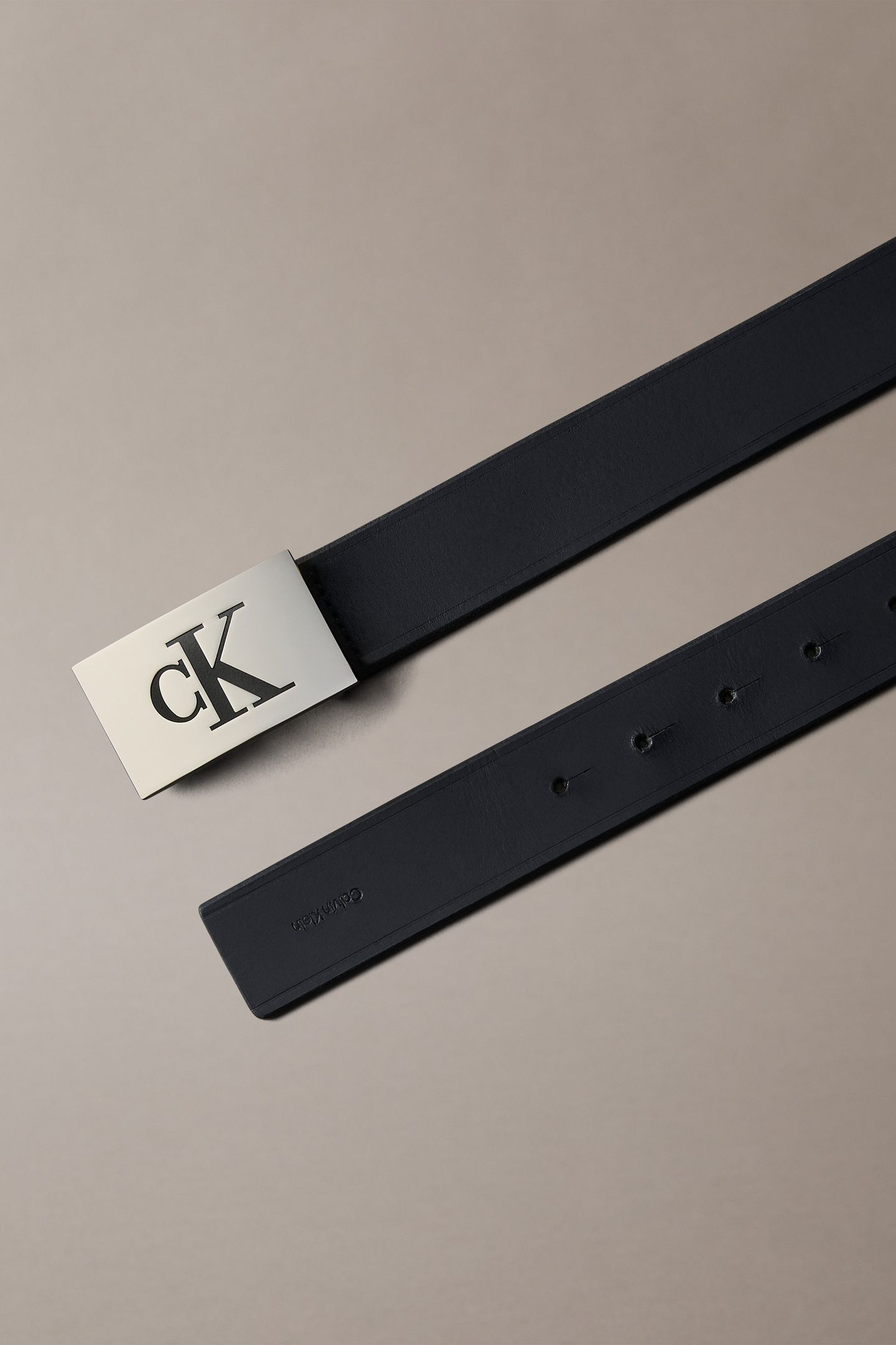 SSNL MONO PLAQUE 35MM BELT BLACK/PEWTER 3