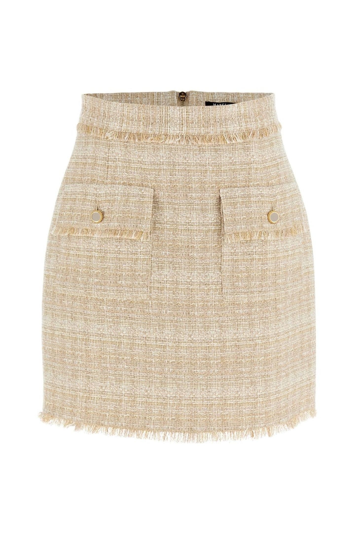 CLAUDIA MINI SKIRT VELVET TAUPE LUX TWE 5