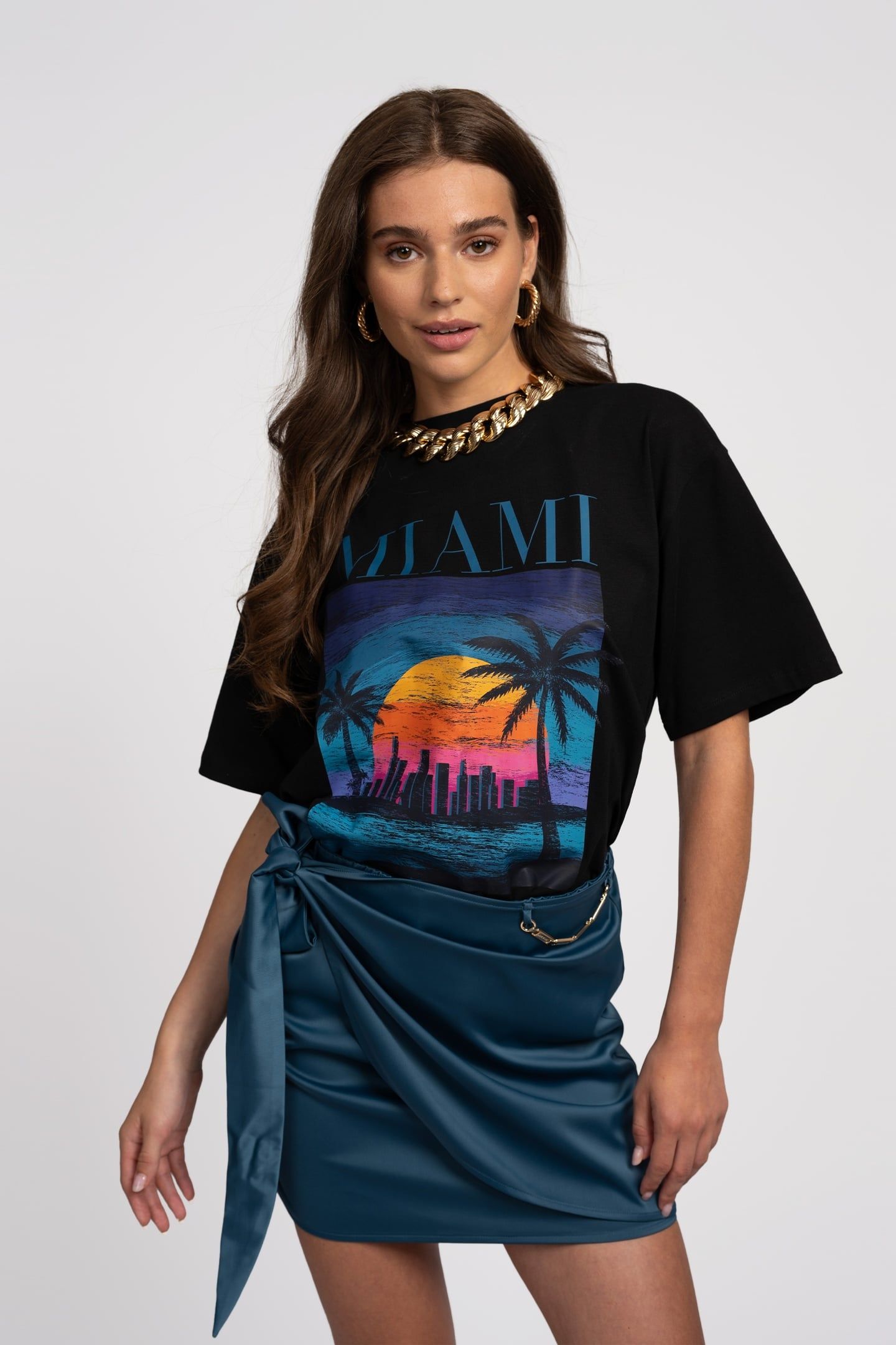 KENYA SKIRT TEAL BLUE 1