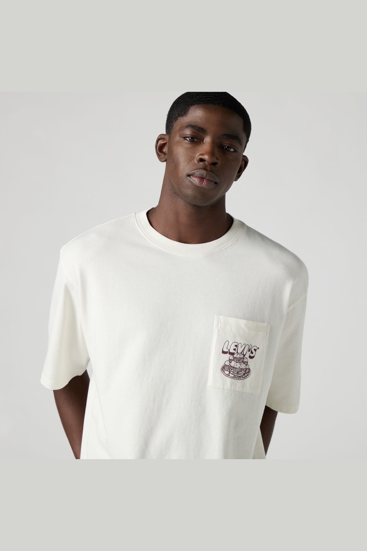 LSE HALF SLEEVE GR PCKT T LEVIS FLAVOR 1