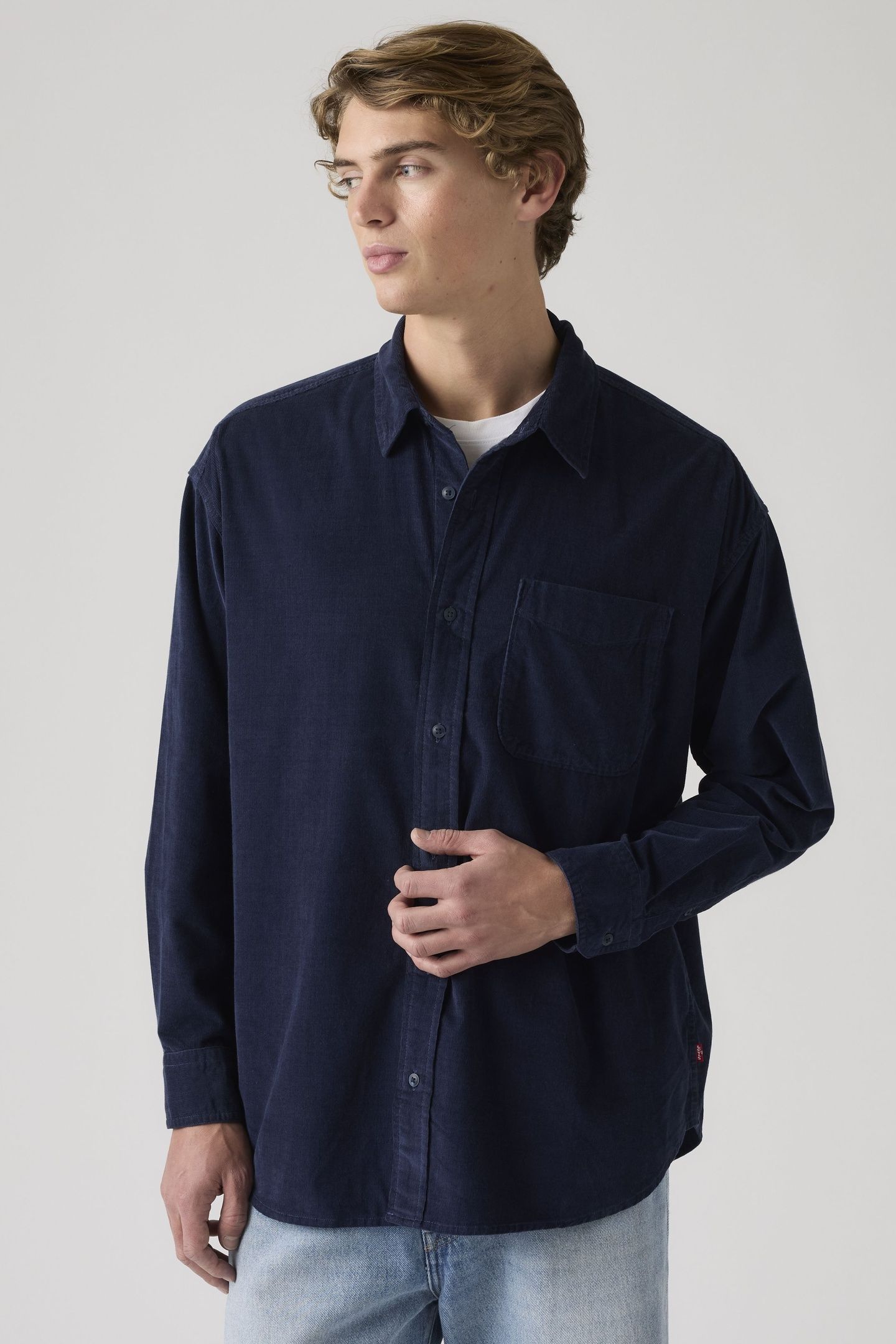 LOOSE BUTTON UP NAVY BLAZER 4