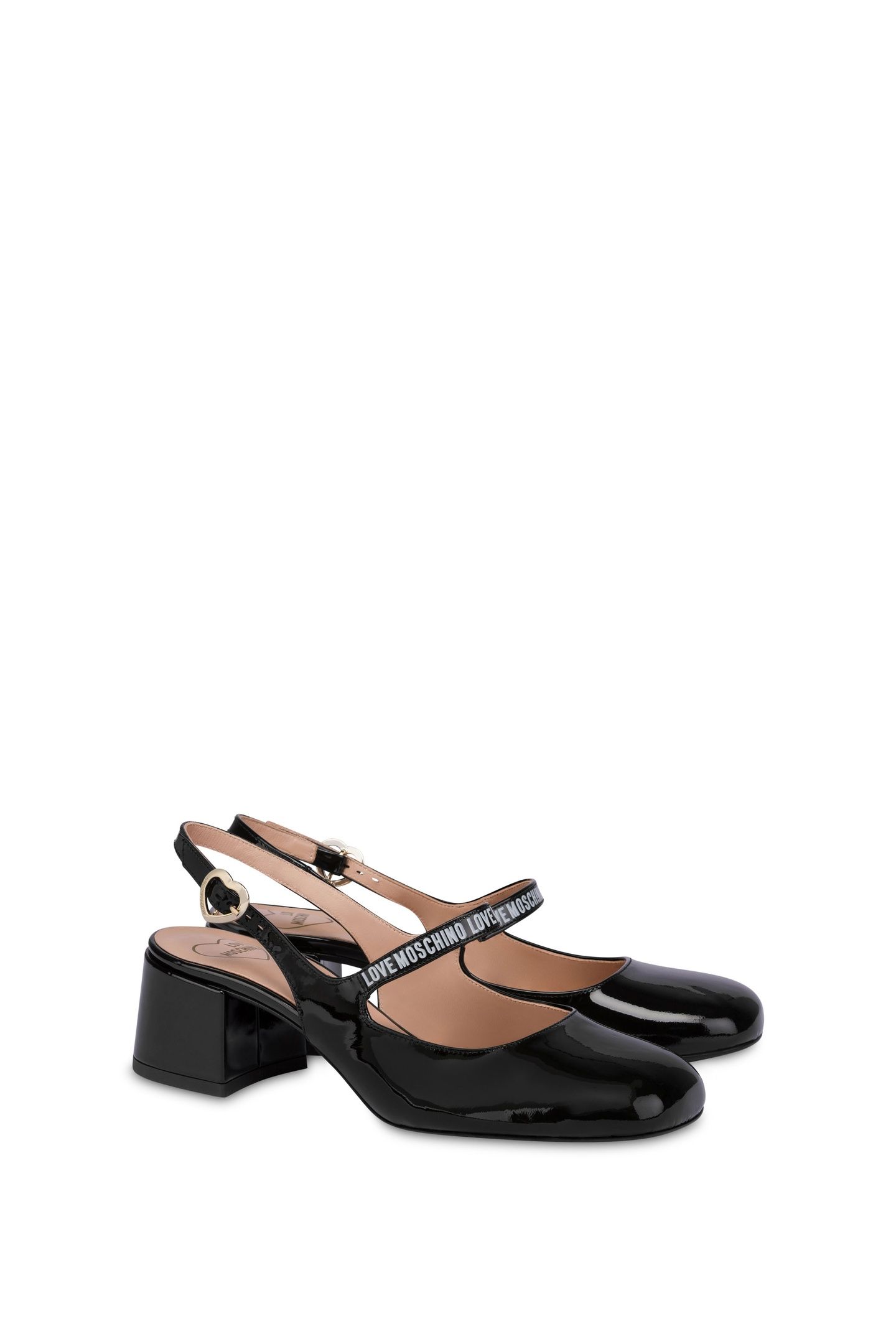 SLINGBACK MARY JANE IN PATENT LEATHER BLACK 2