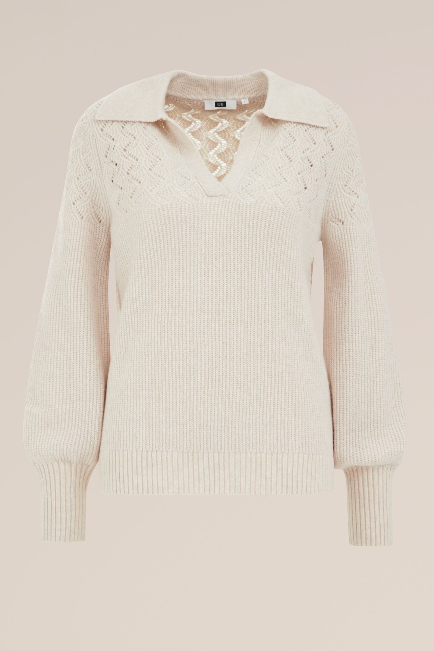 KNITTED PULLOVER BEIGE 4