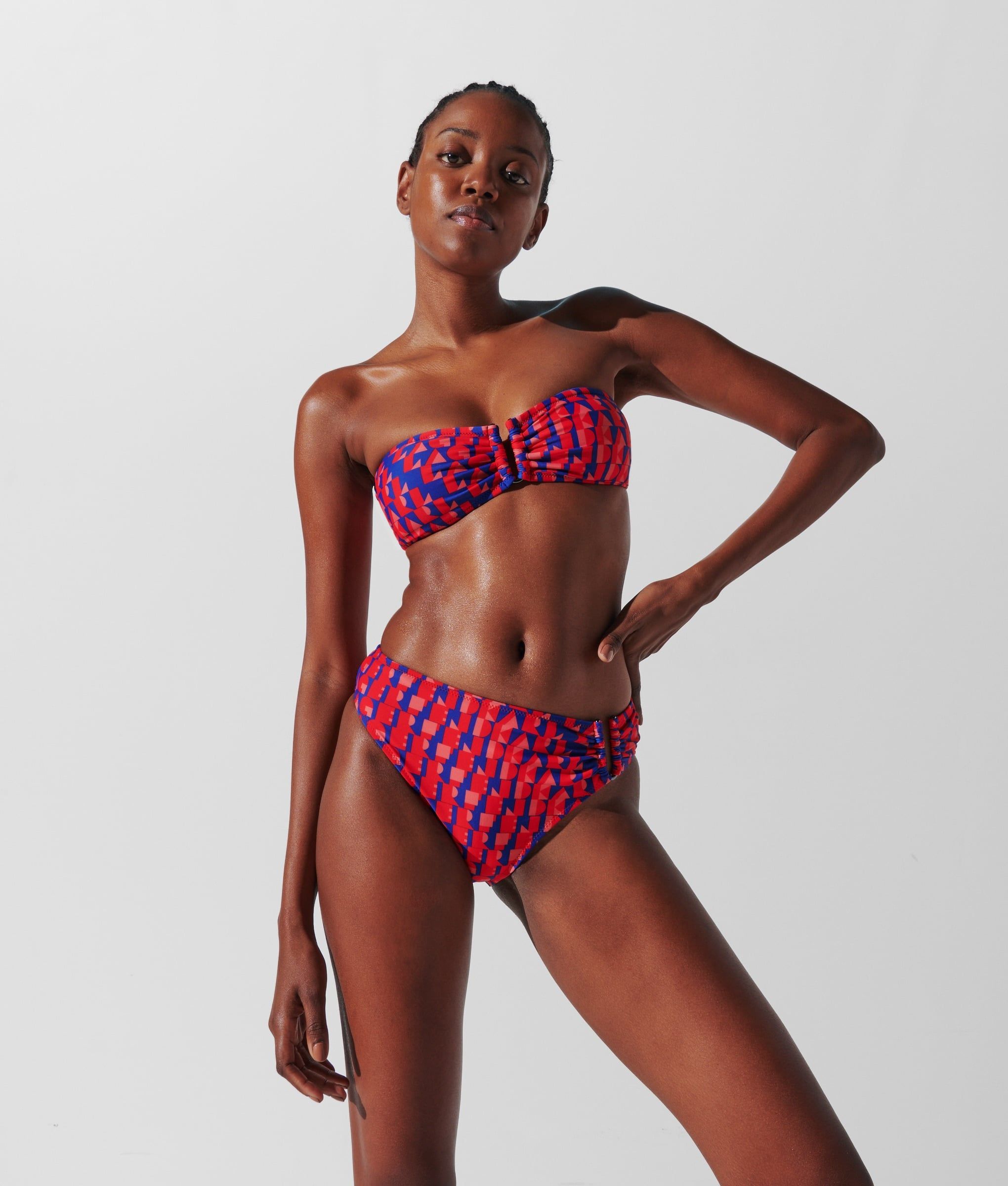ABSTRACT AOP U-RING BOTTOMS ABSTRACT AOP BLUE 1