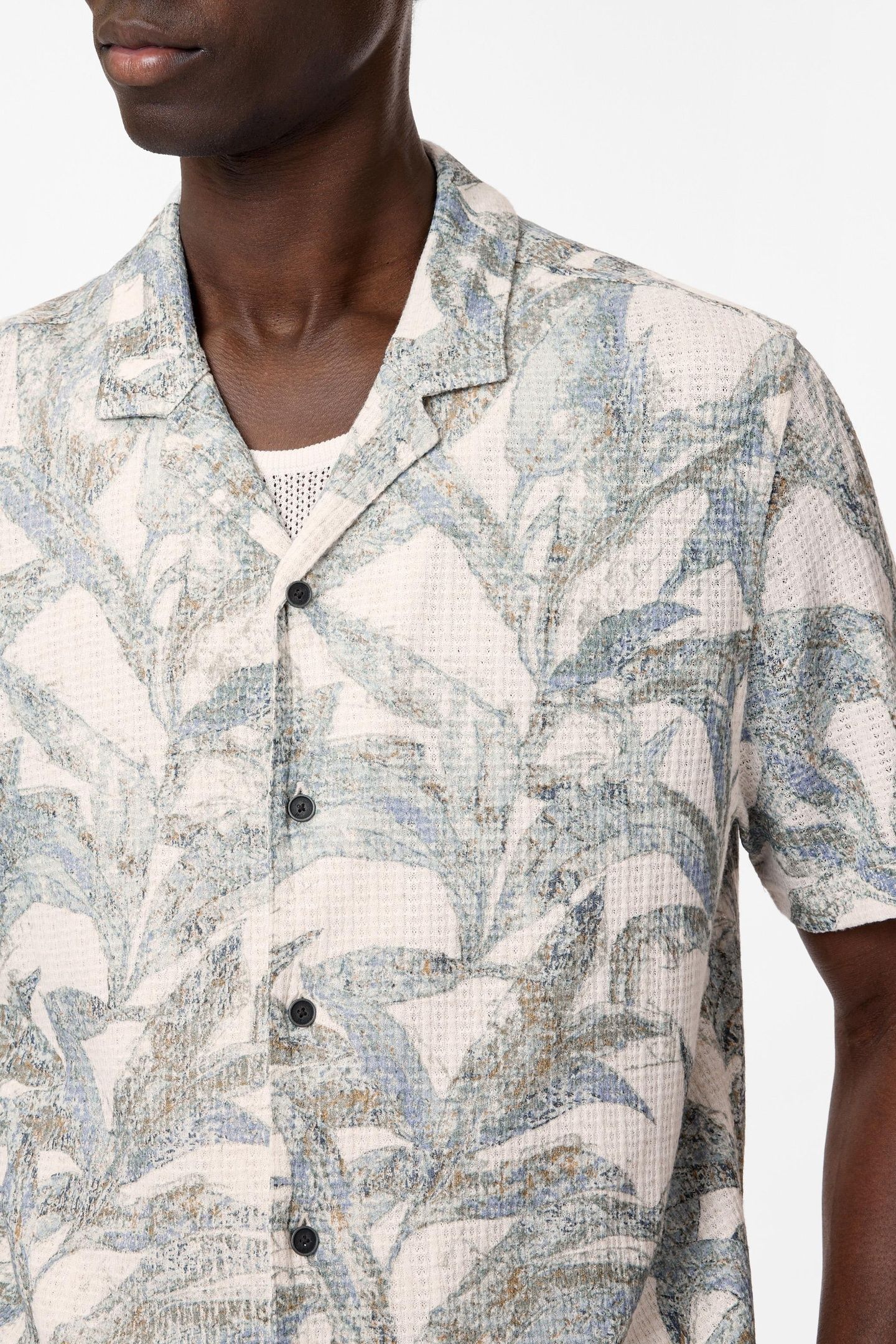 CONANT SS DESERT FLOWER CAMP COLLAR ECRU 3