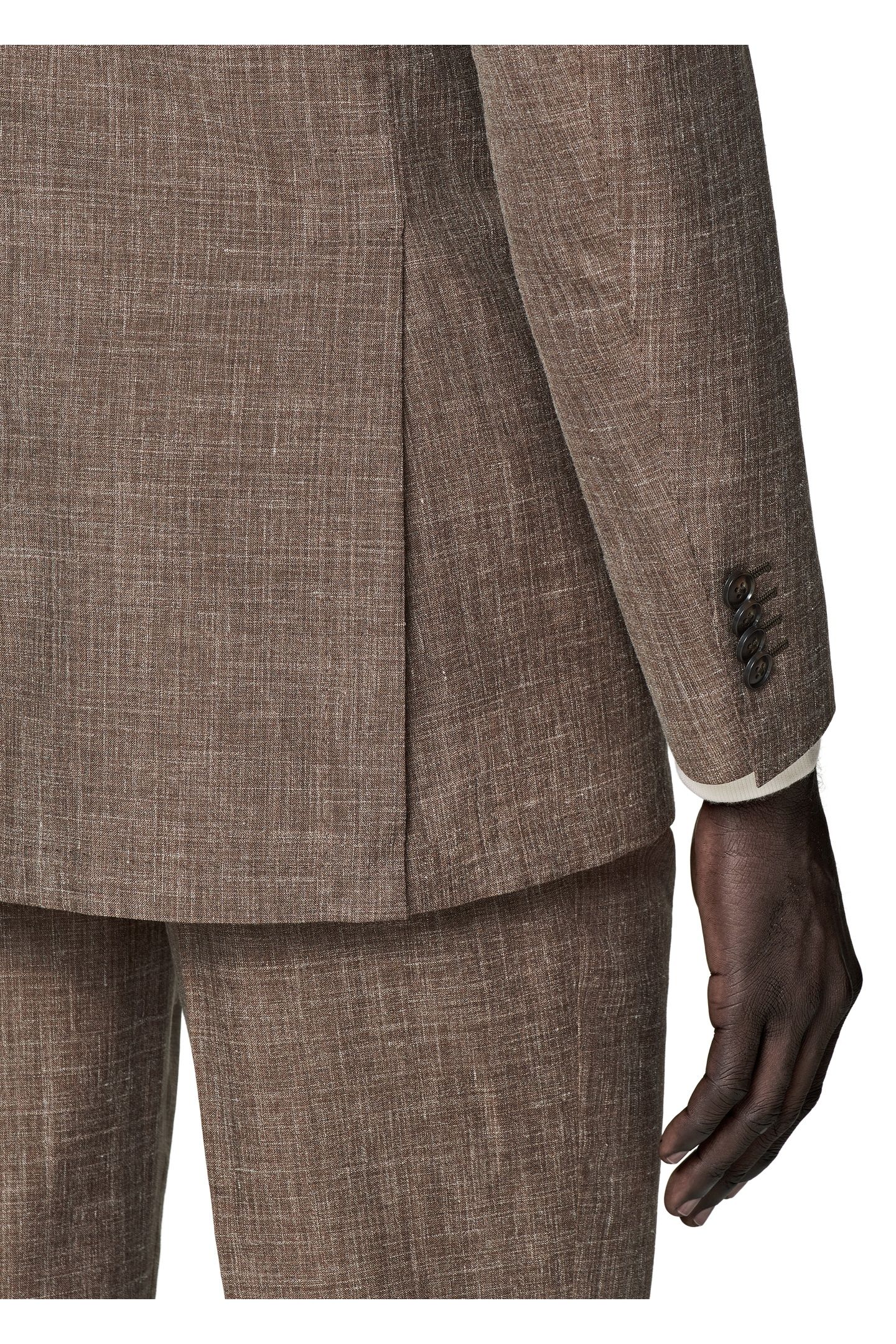 HAVANA-MID BROWN-WOOL SILK LINEN NESTED SUITS MID BROWN 7