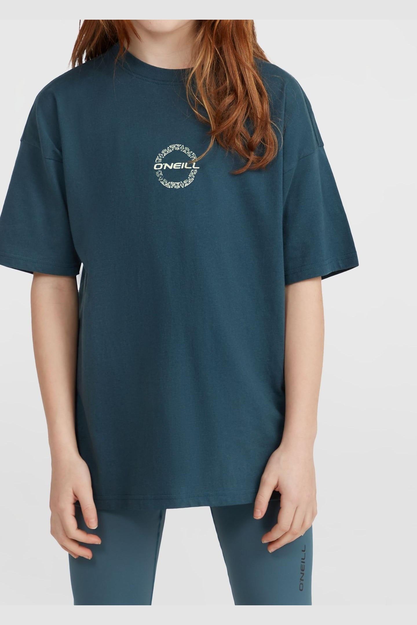GIRLS O'NEILL BACK PRINT T-SHIRT ALMA STEEL 1