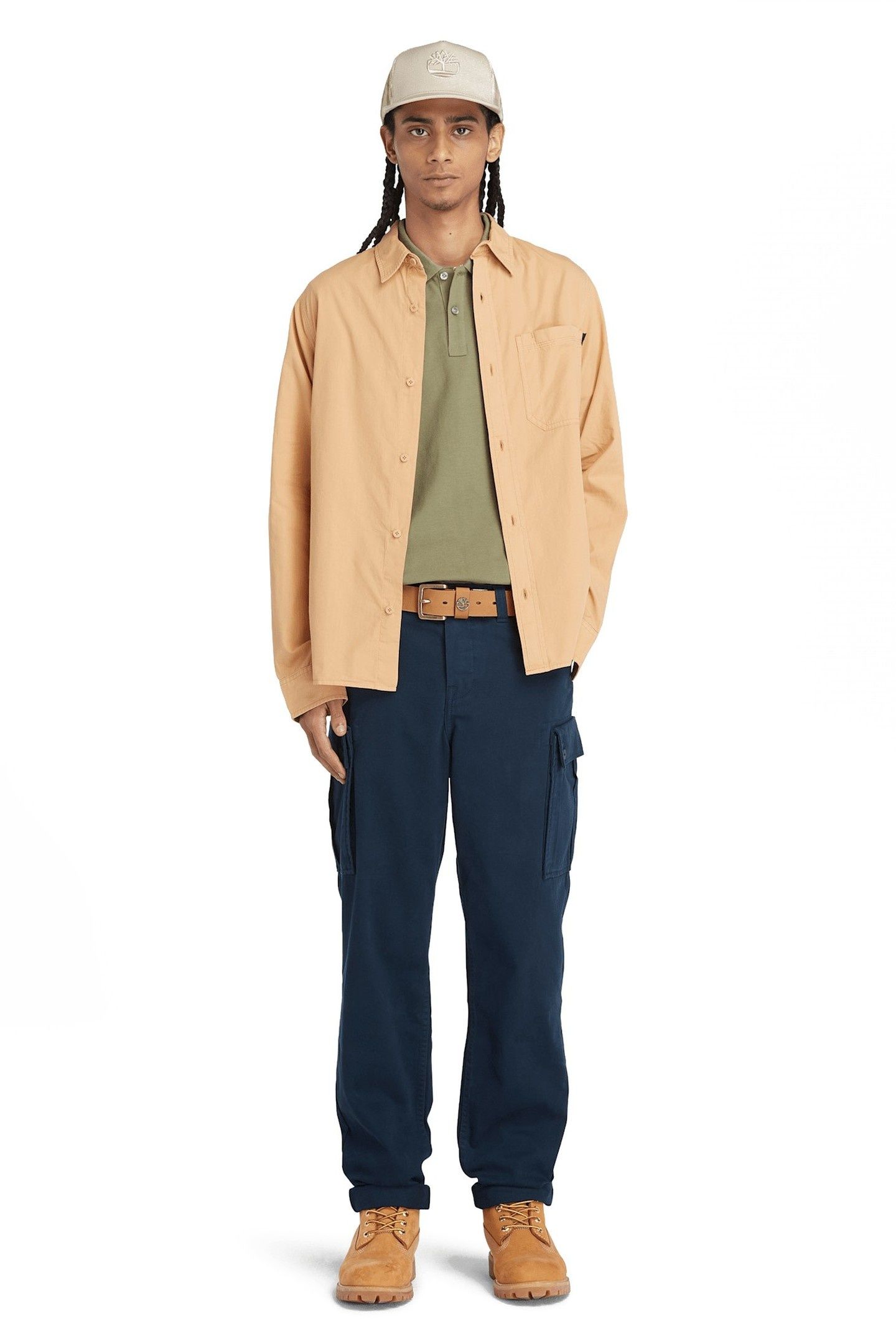GARMENT DYE POPLIN SHIRT LIGHT WHEAT B 1