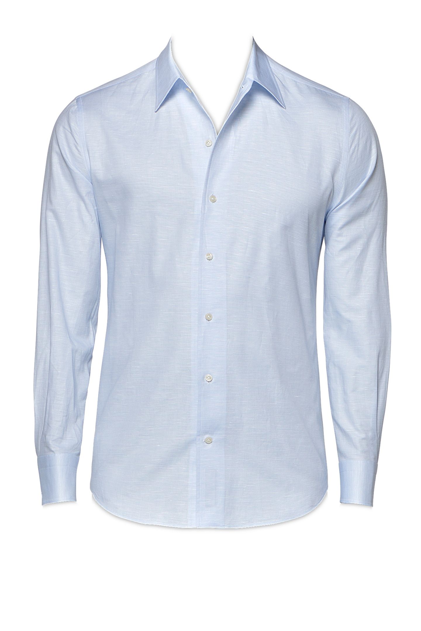 ONE-PIECE LIGHT BLUE CO/LI FORMAL SHIRTS LIGHT BLUE 6