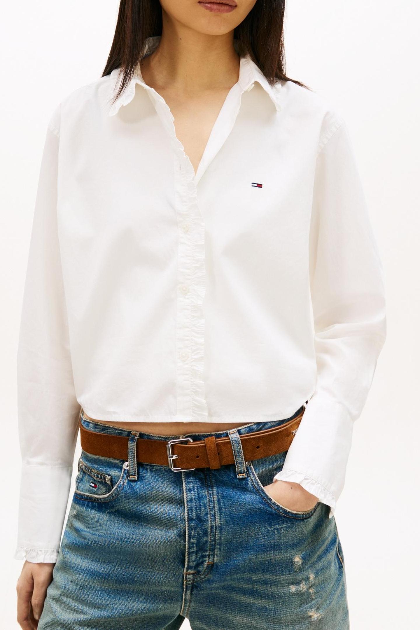 TJW RUFFLE FEMME SHIRT ECRU 1