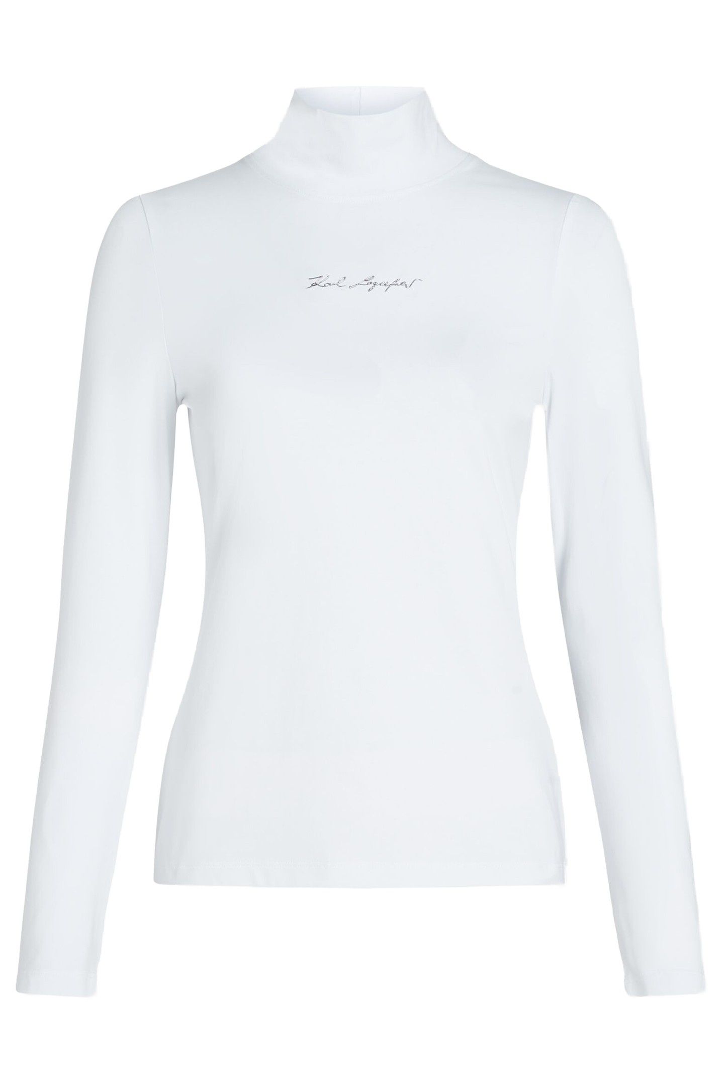 MOCK NECK SIGNATURE LS TOP WHITE 1