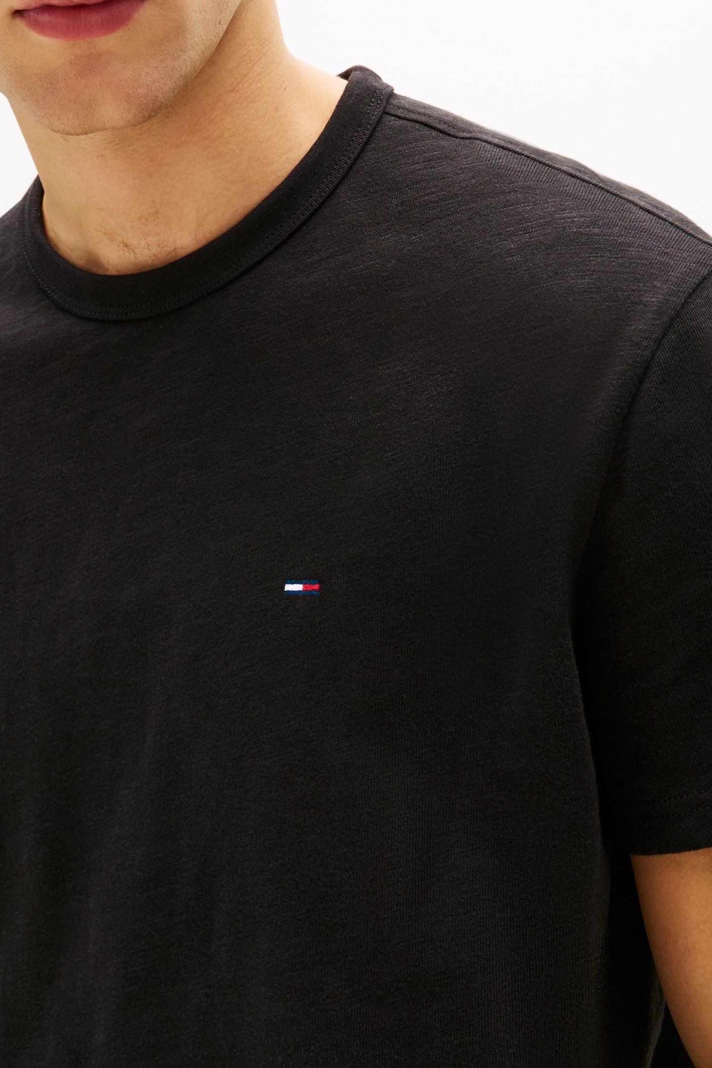 TJM REGULAR SFLAG SLUB T-SHIRT BLACK 5