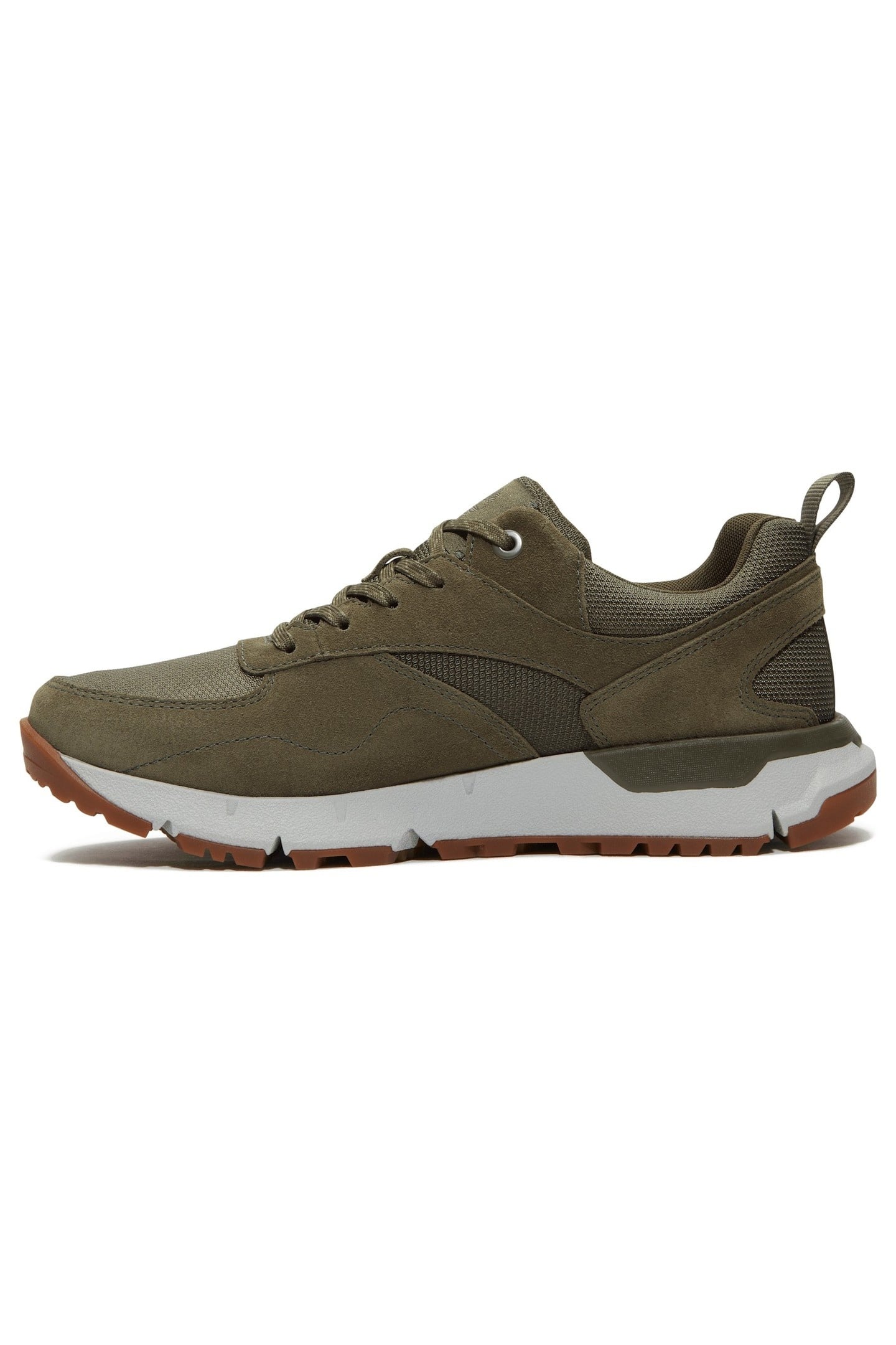 LOW LACE UP SNEAKER DARK GREEN 5