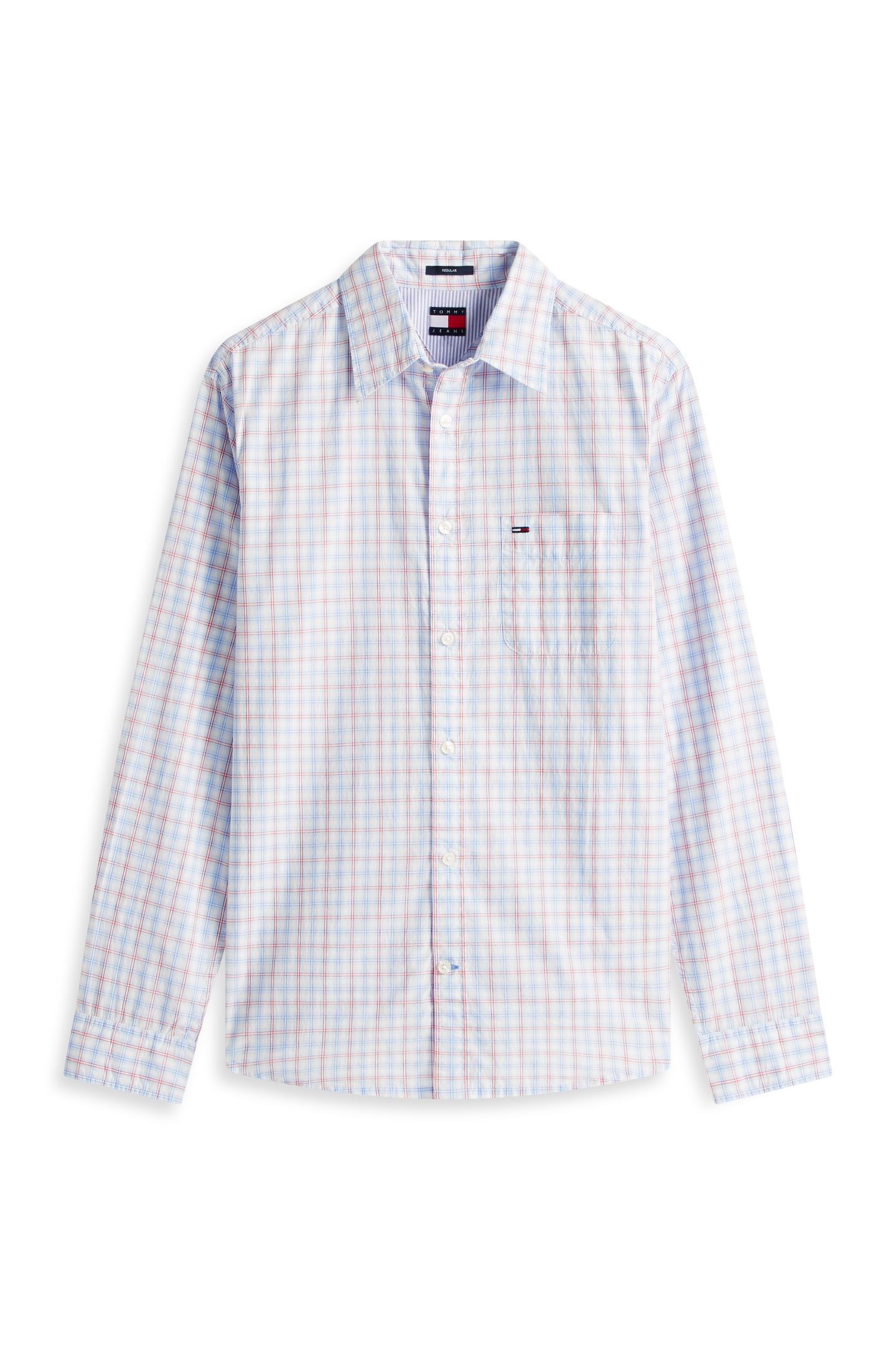 TJM REGULAR CHECK POPLIN SHIRT ECRU CHECK 4
