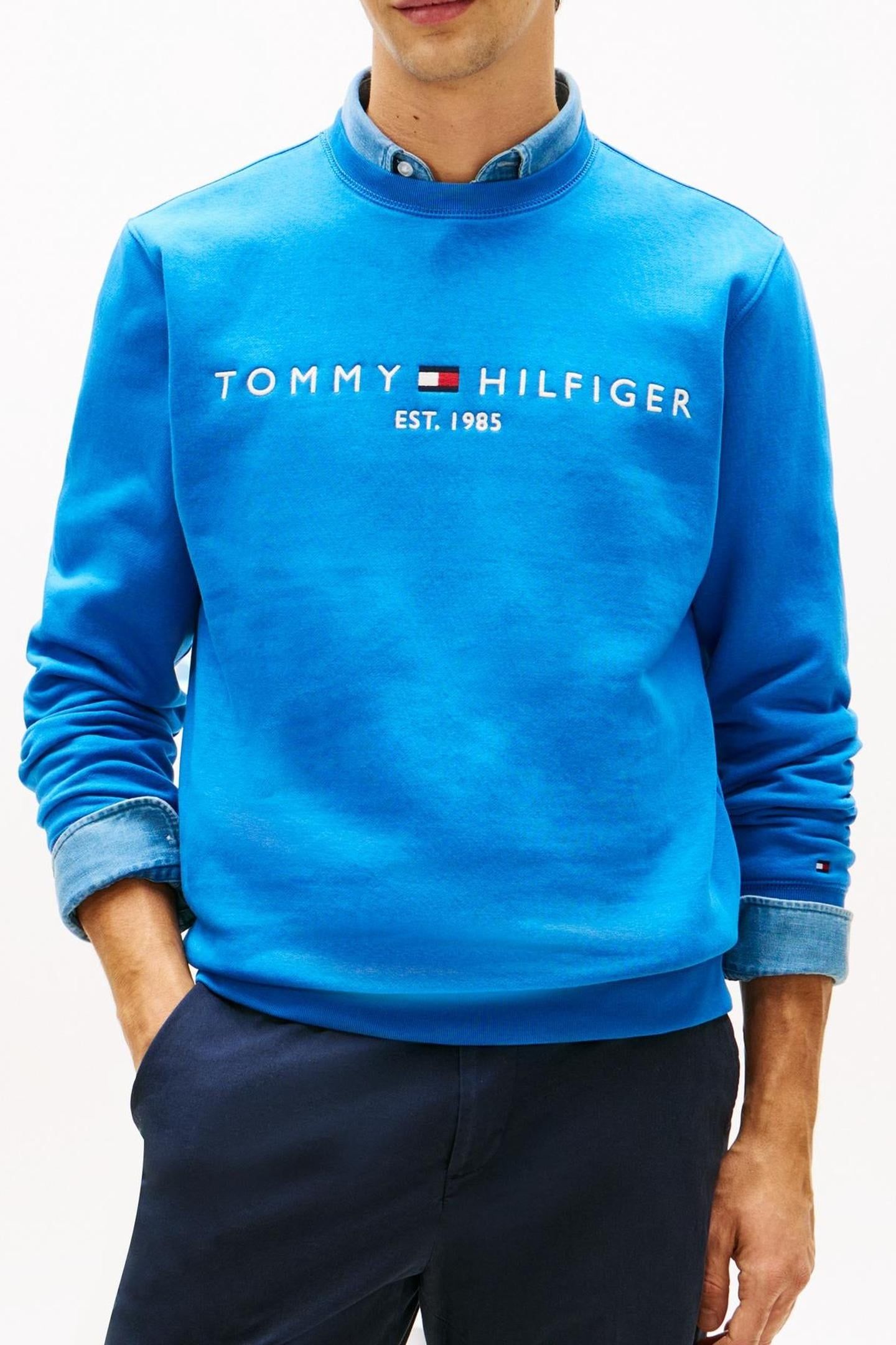 TOMMY LOGO SWEATSHIRT BLUE ORBIT 1