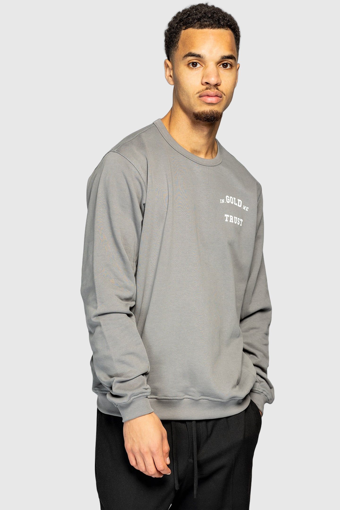THE ORGANIC CREWNECK ORGANIC GREY 1