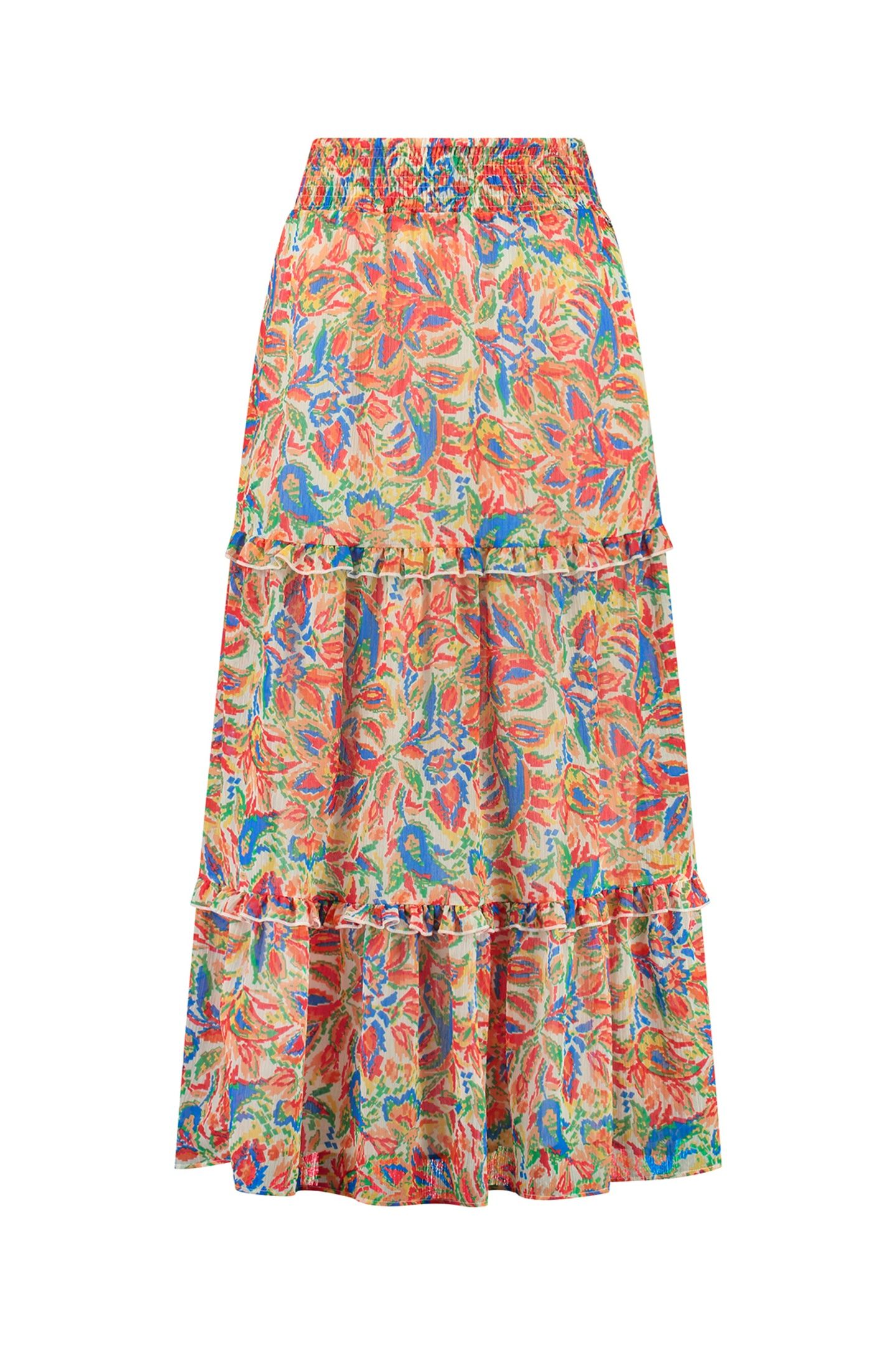 GRACE SKIRT SICILIAN FLOWER ORANGE SICILIAN FLOWER 5