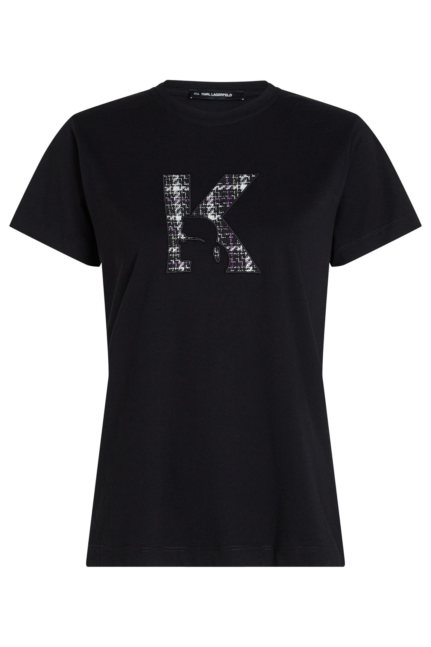 K BOUCLE T-SHIRT BLACK 1