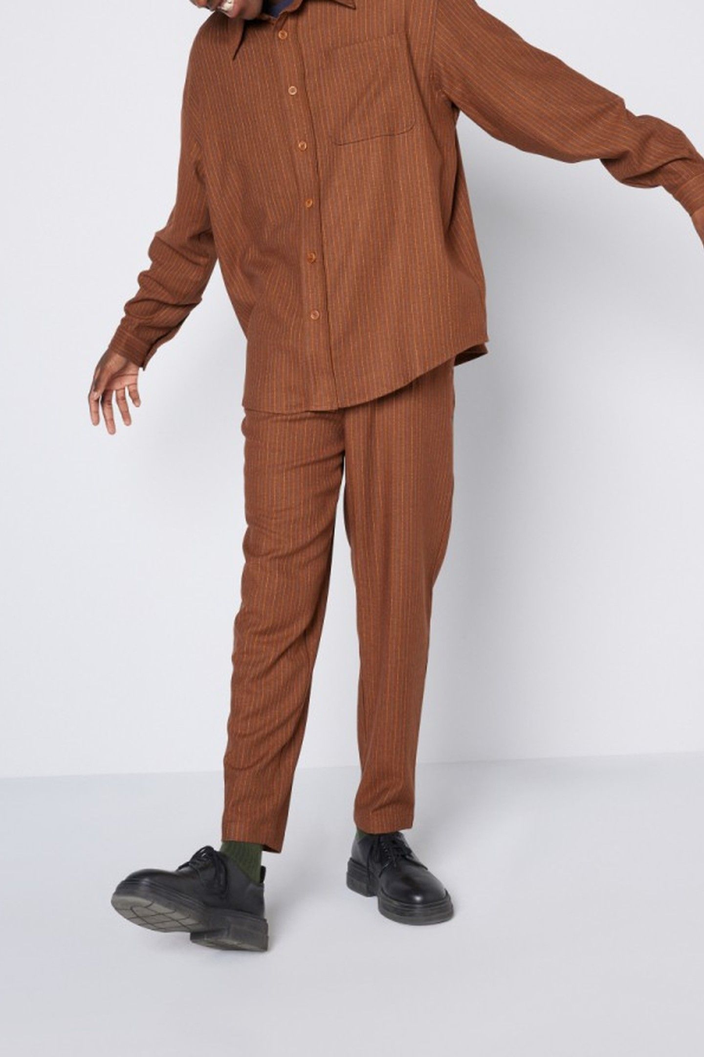 JOSSYBAY SHIRT RAYURES MARRONS 1