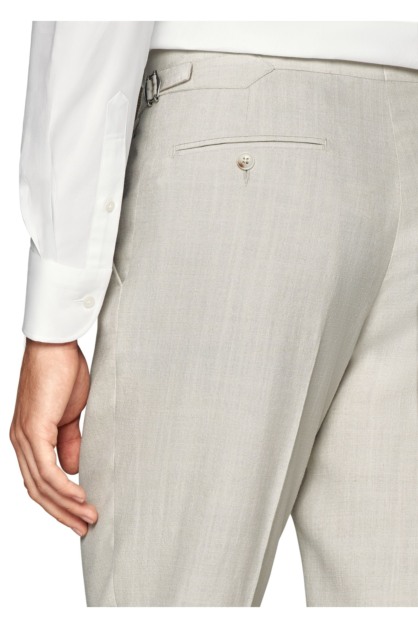 HAVANA-LIGHT BROWN-WOOL SILK LINEN NESTED SUITS LIGHT BROWN 8