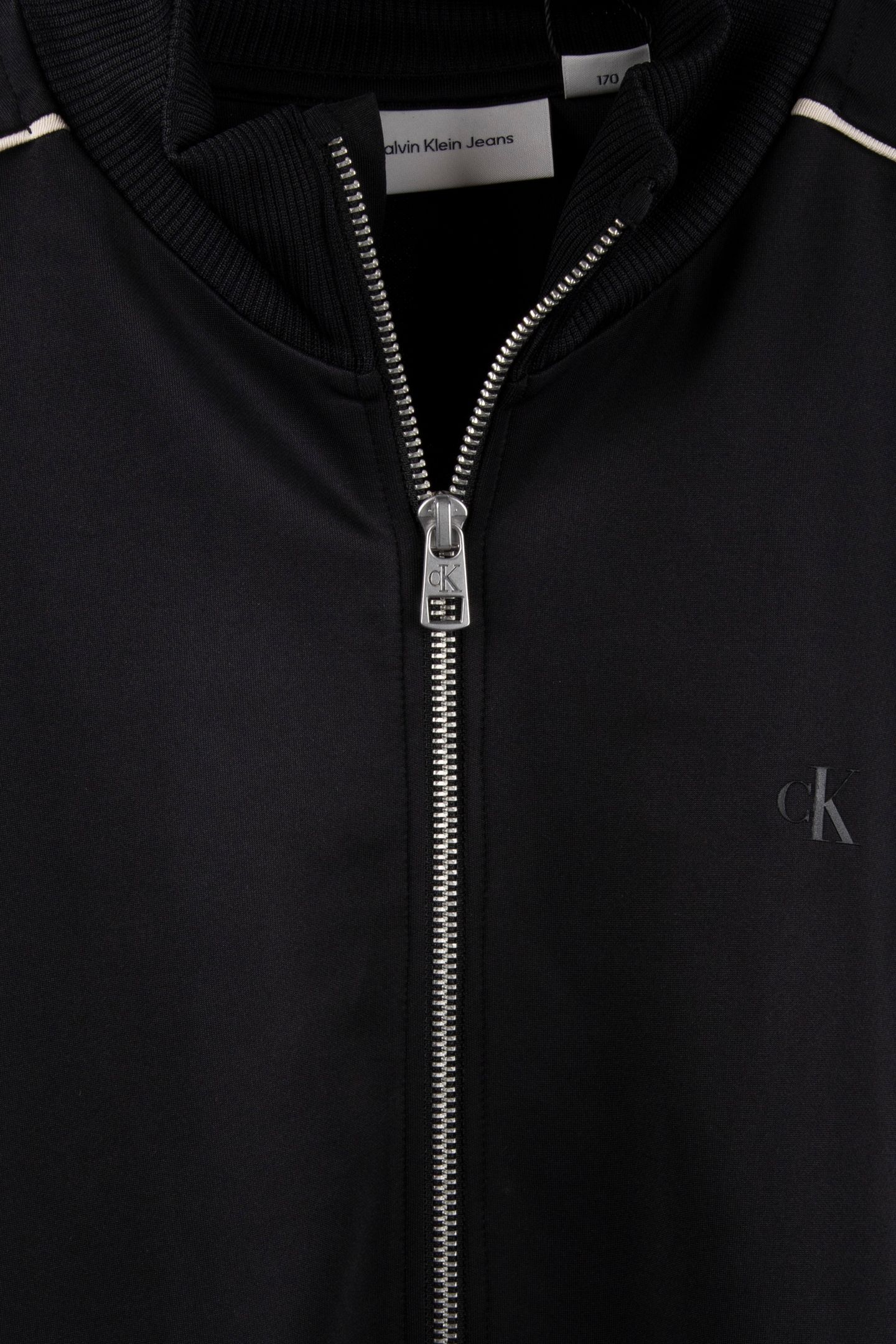 BOYS PIPING ZIPTHRU SWEATSHIRT BLACK 4