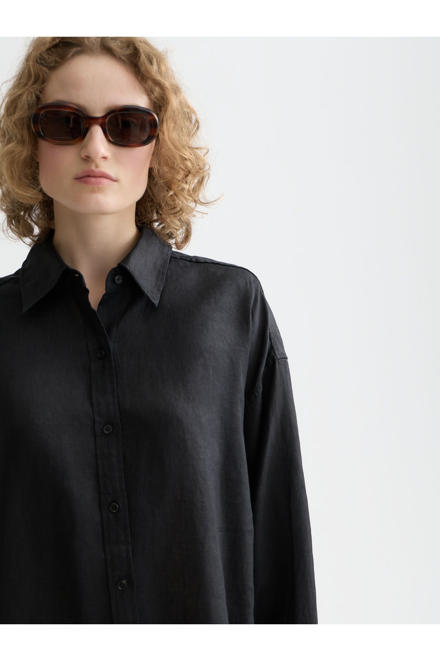 LINEN SHIRT BLACK 6