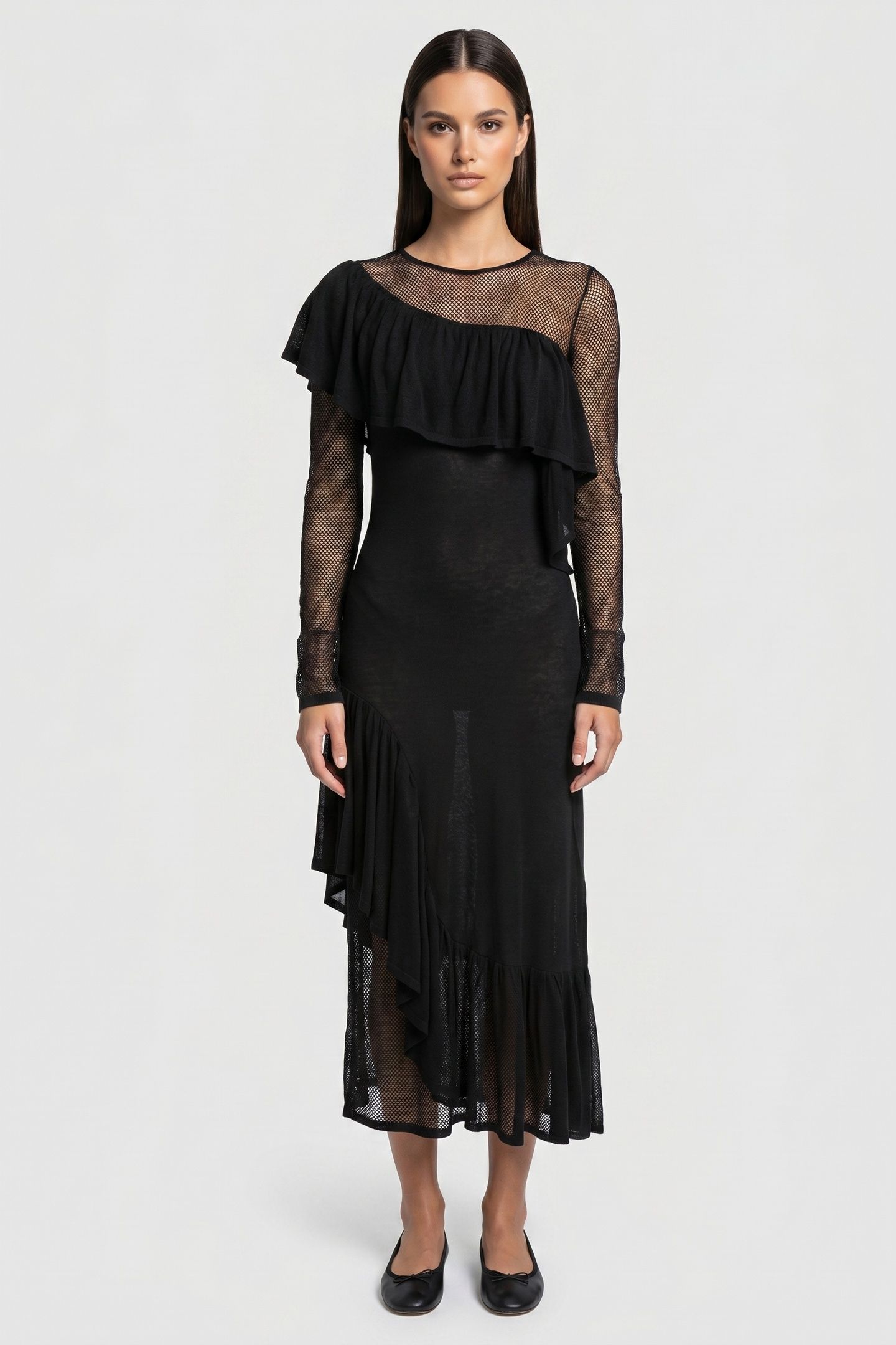 JUPITER KNIT DRESS BLACK 1