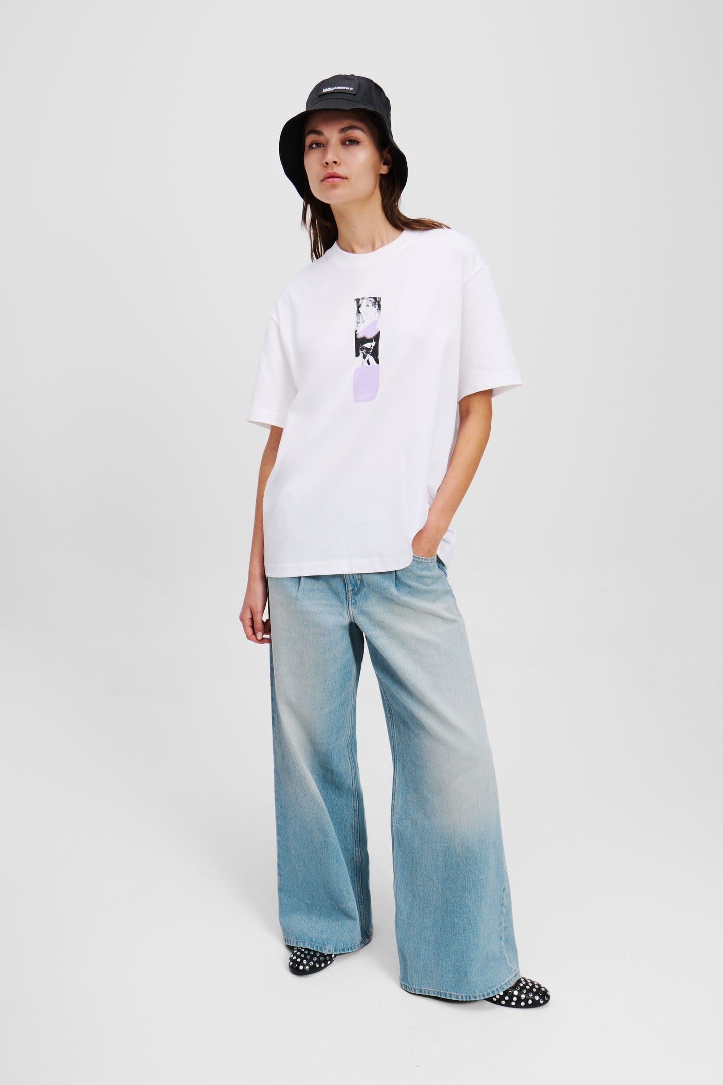 WIDE LEG PLEATED DENIM SUN FADED BLUE 5