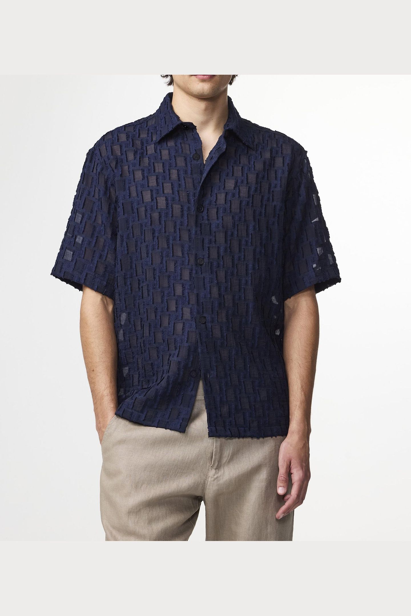 FREDDY SS NO PKT 5025 SHORT SLEEVE NAVY BLUE 1
